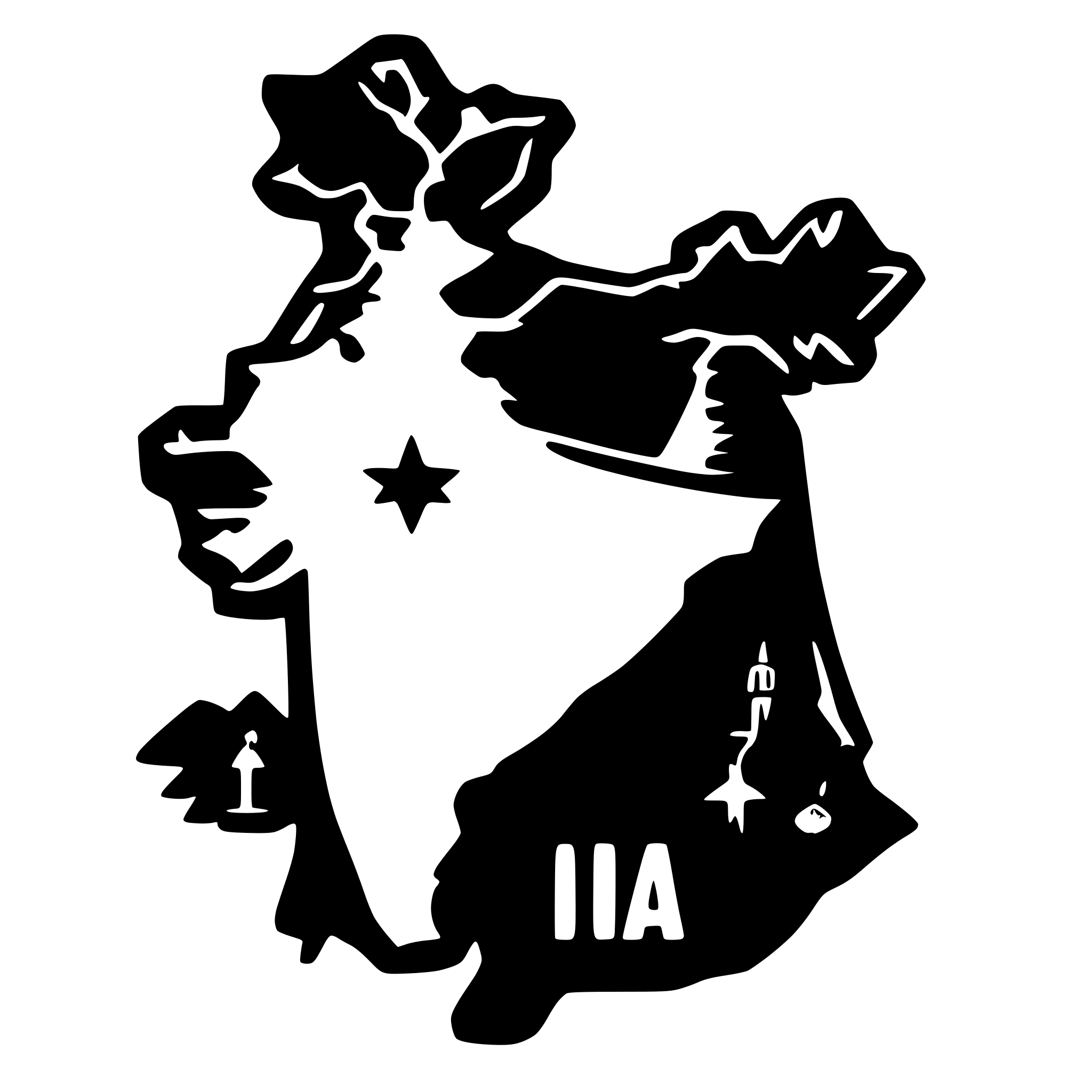 AI-generated SVG of 'India Map'