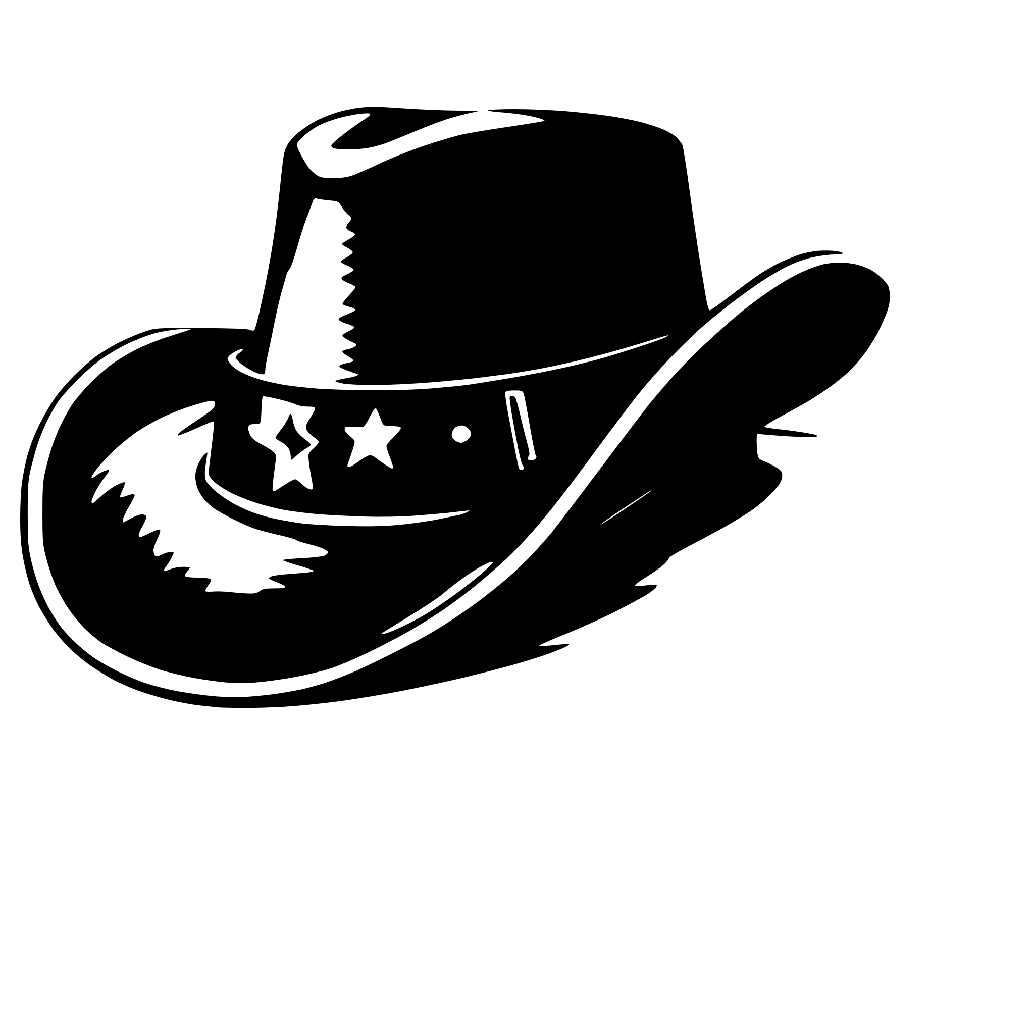 AI-generated SVG of a cowboy hat