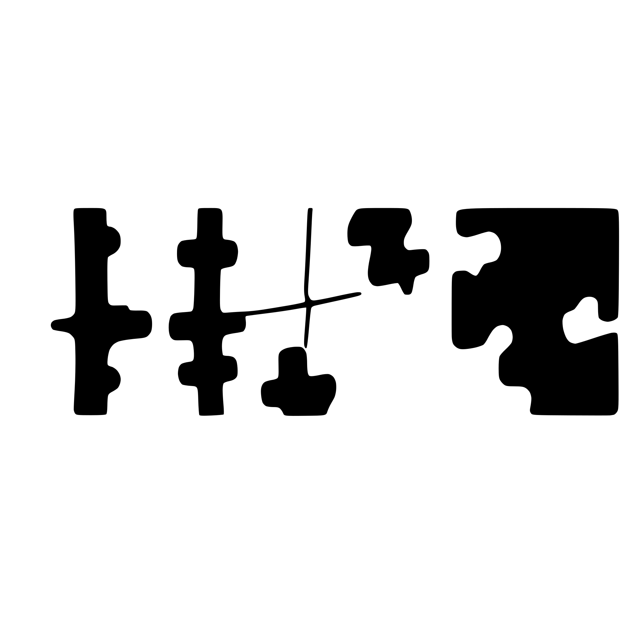 AI-generated SVG of a 2 black puzzle pieces that fit together, transparent background