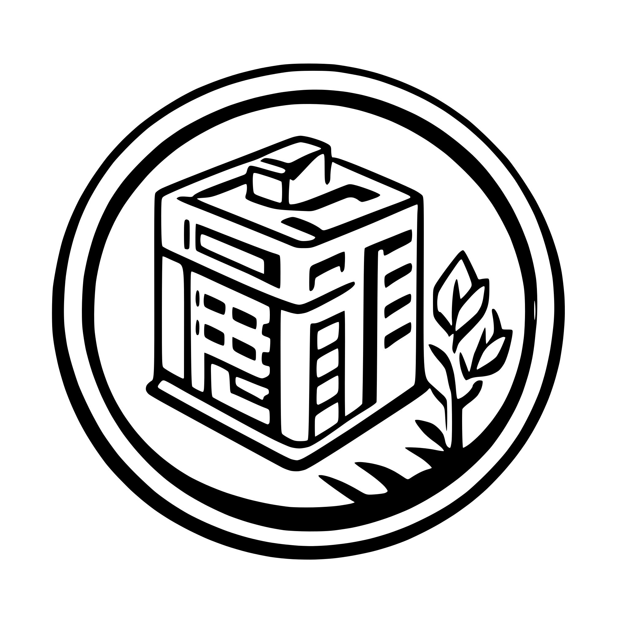 AI-generated SVG of a eDOMUS - application for managing buildings and apartments