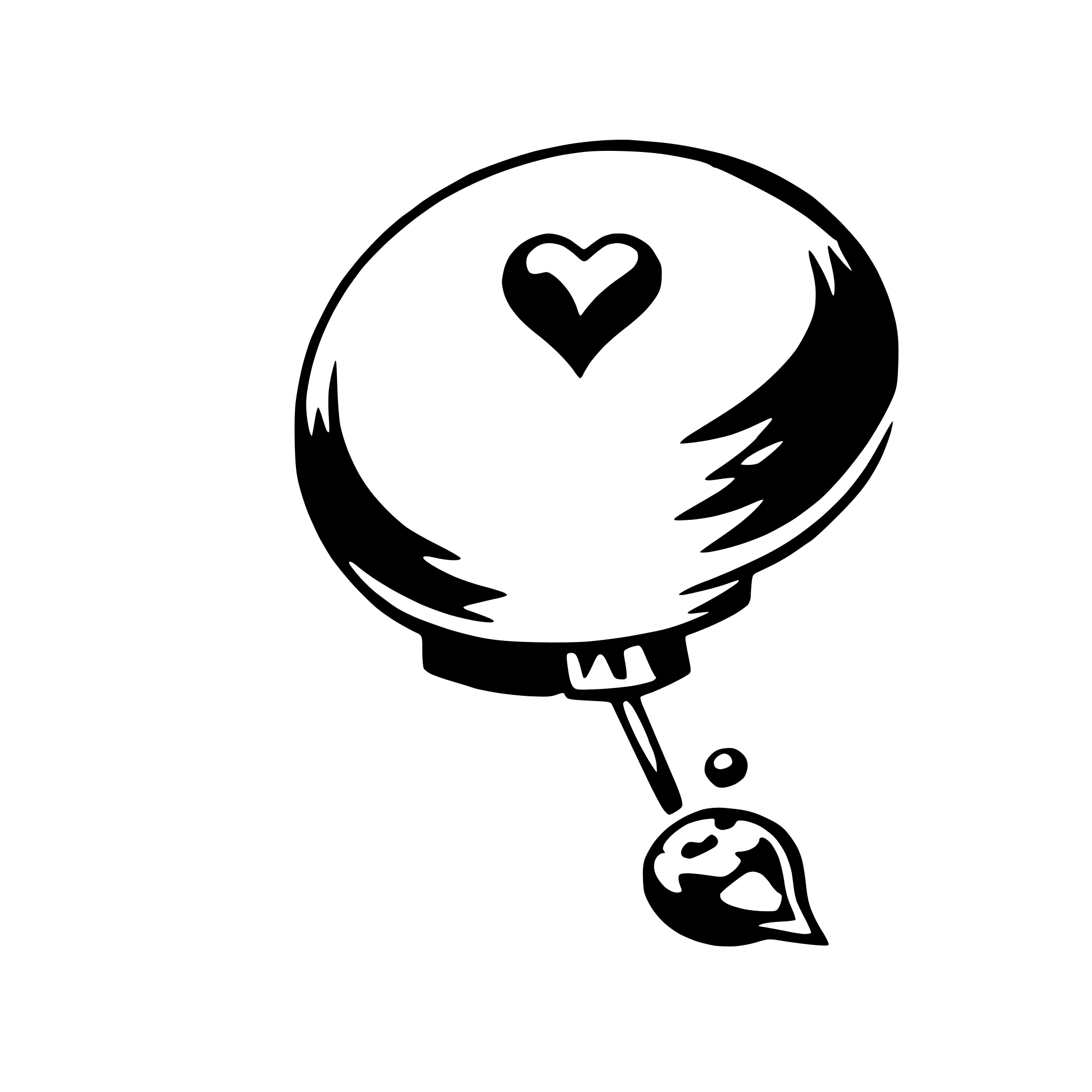 AI-generated SVG of a love dream bubbles