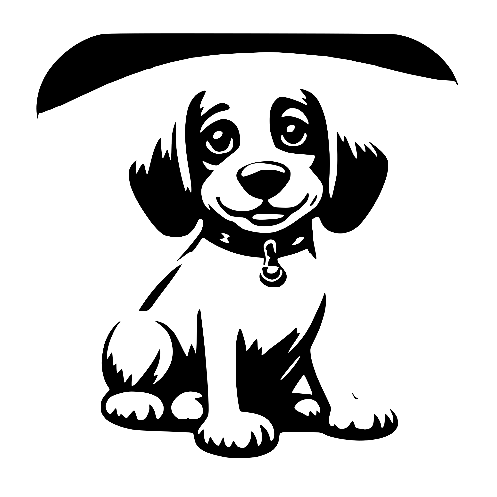 AI-generated SVG of a a funky dog