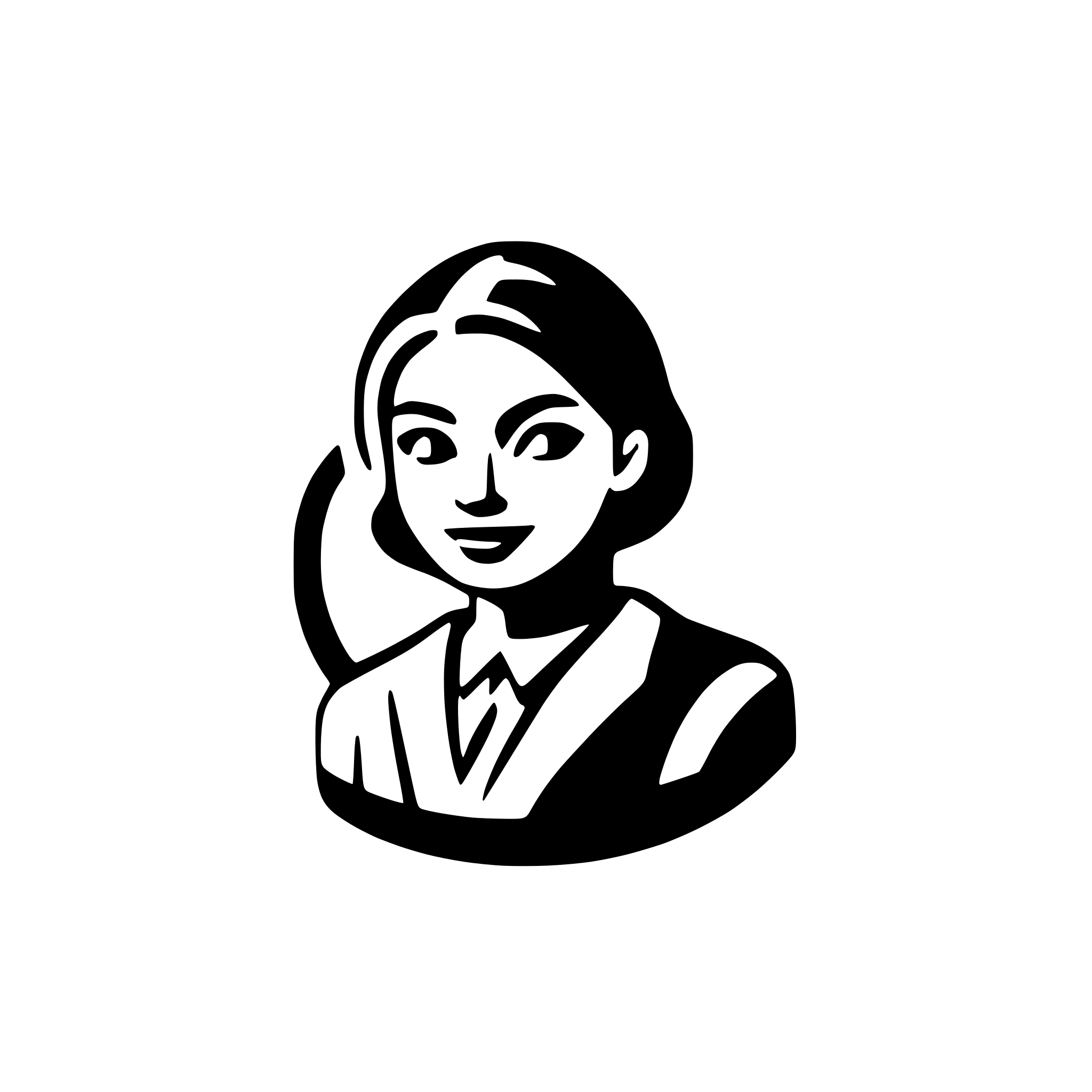 AI-generated SVG of a minimalistic lawyer logo