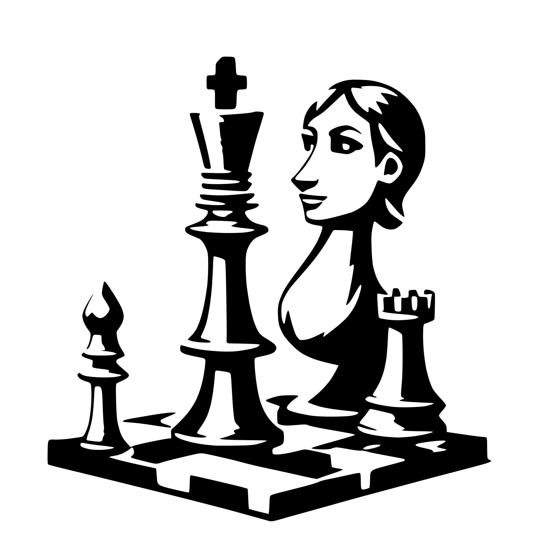 AI-generated SVG of a chessfigur