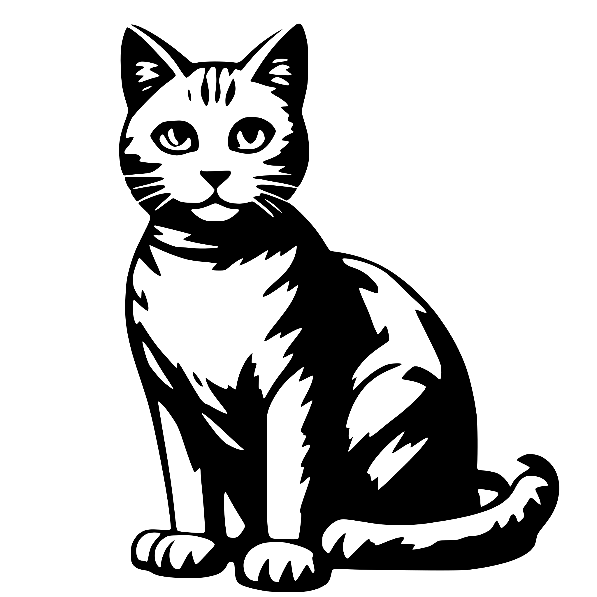AI-generated SVG of '5555 cat'