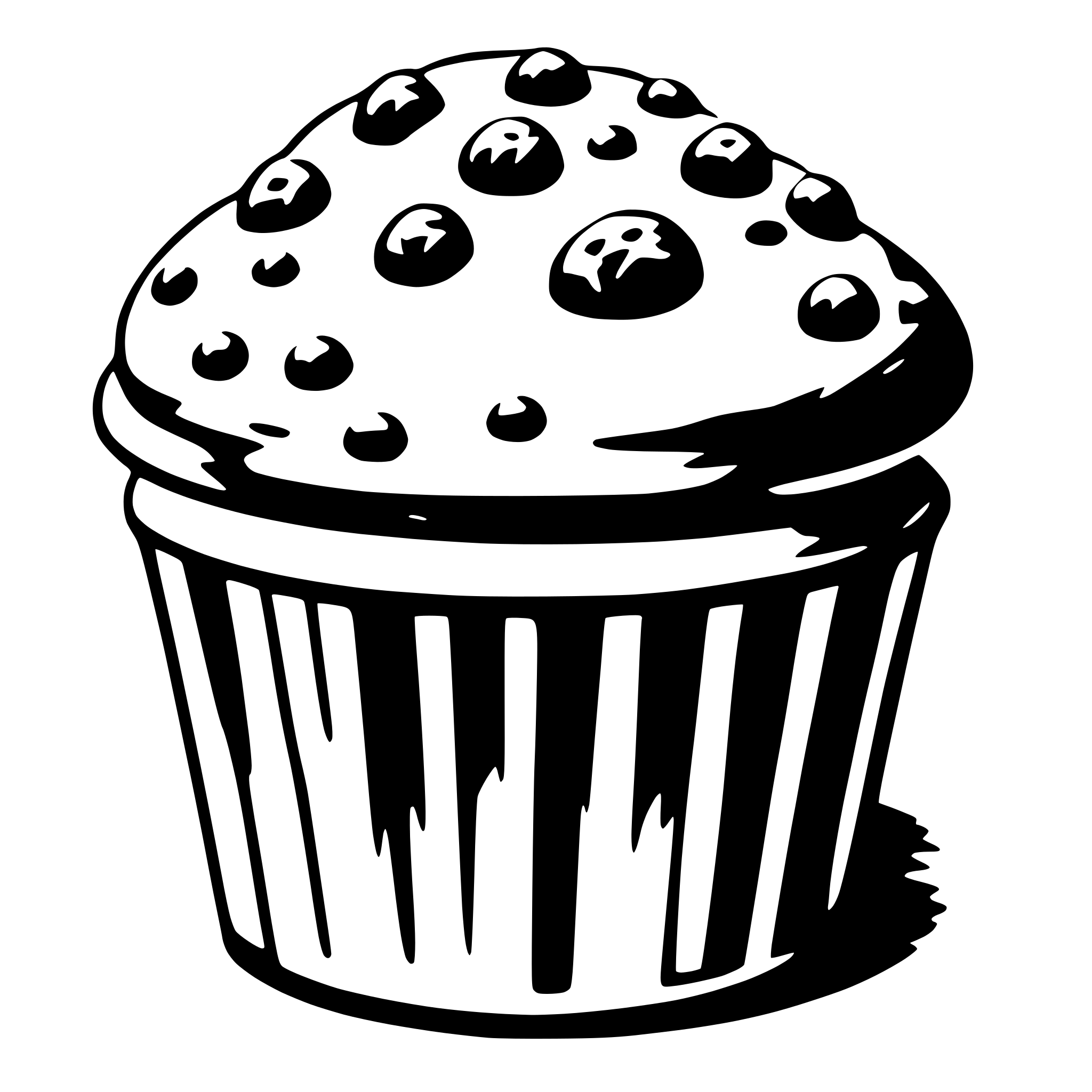 AI-generated SVG of 'muffin'