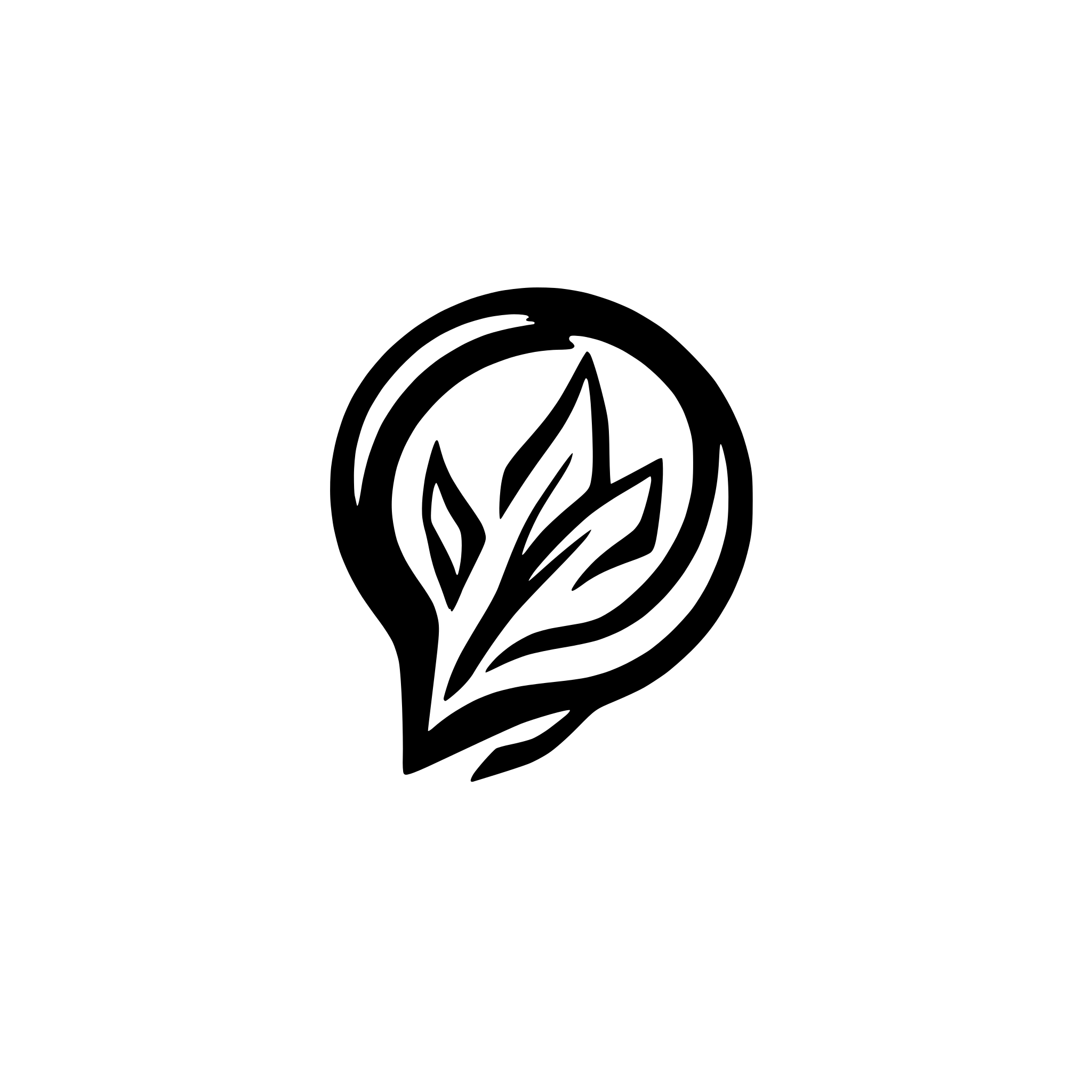 AI-generated SVG of 'A swirling spark'