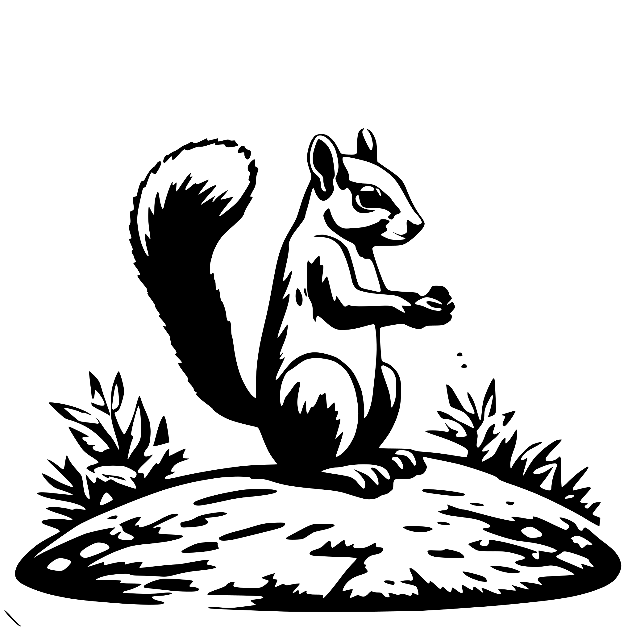 AI-generated SVG of a A high definition of a squirrel, creative idea, realistic, high quality, high resolution, clear style, copy space