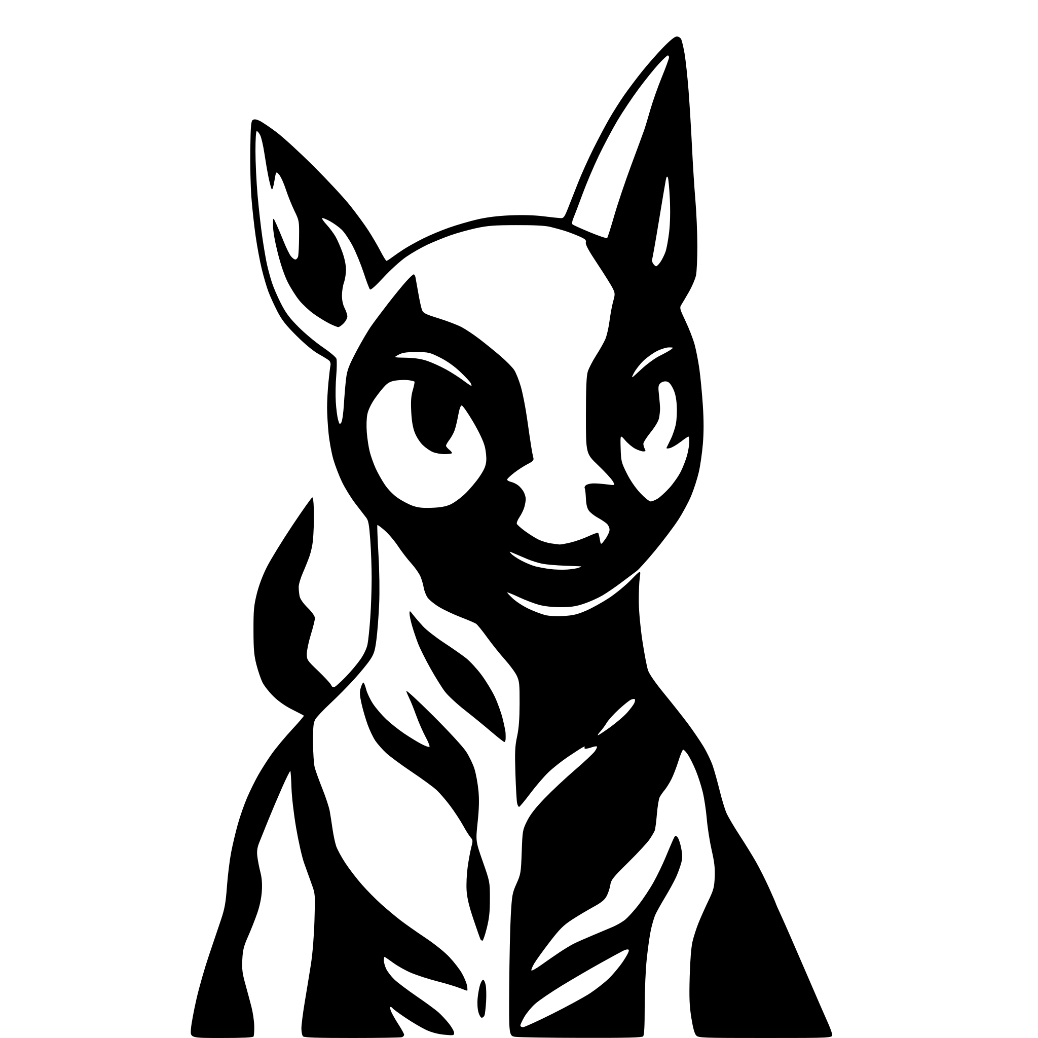 AI-generated SVG of a dogpool and deadpool high detail