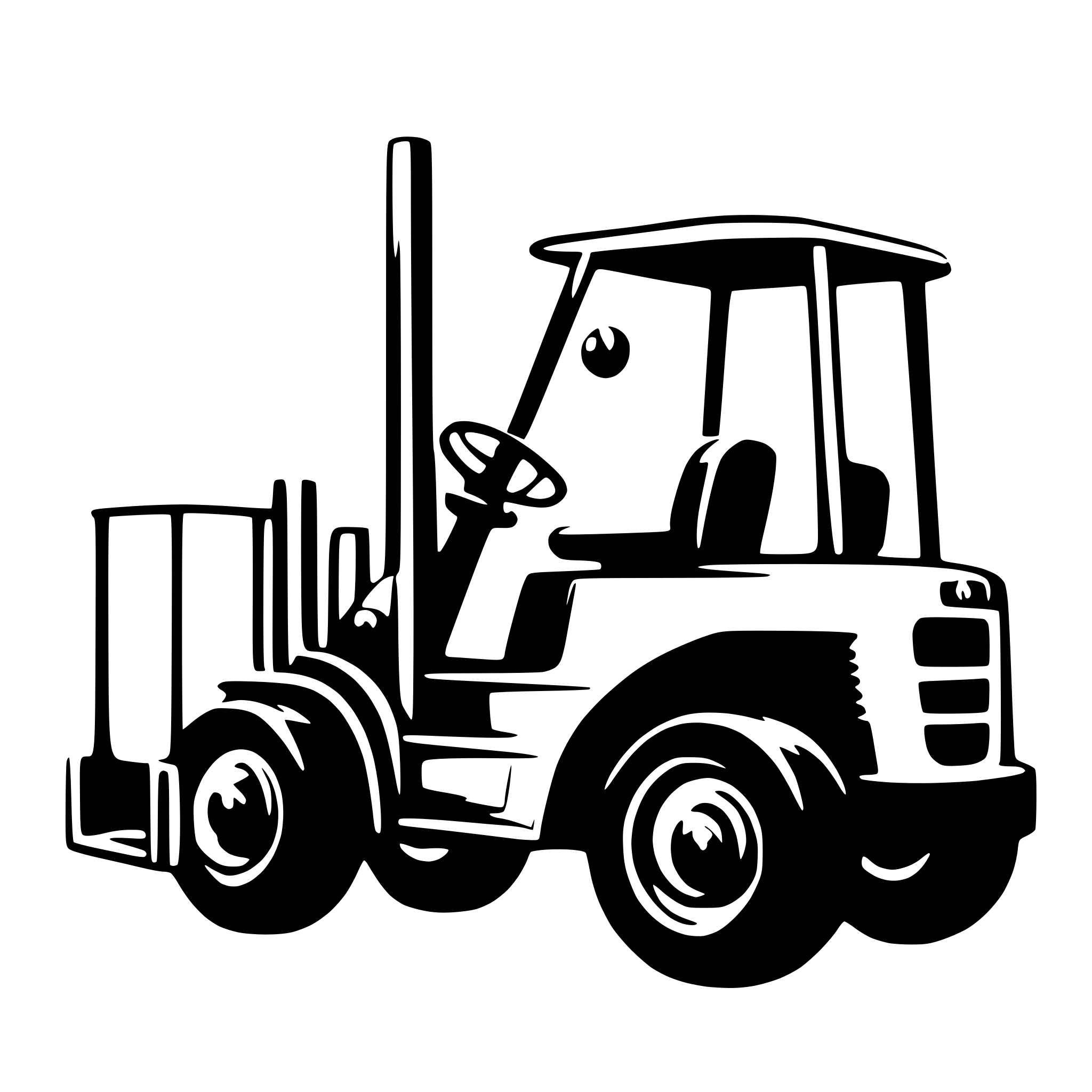 AI-generated SVG of a forklift