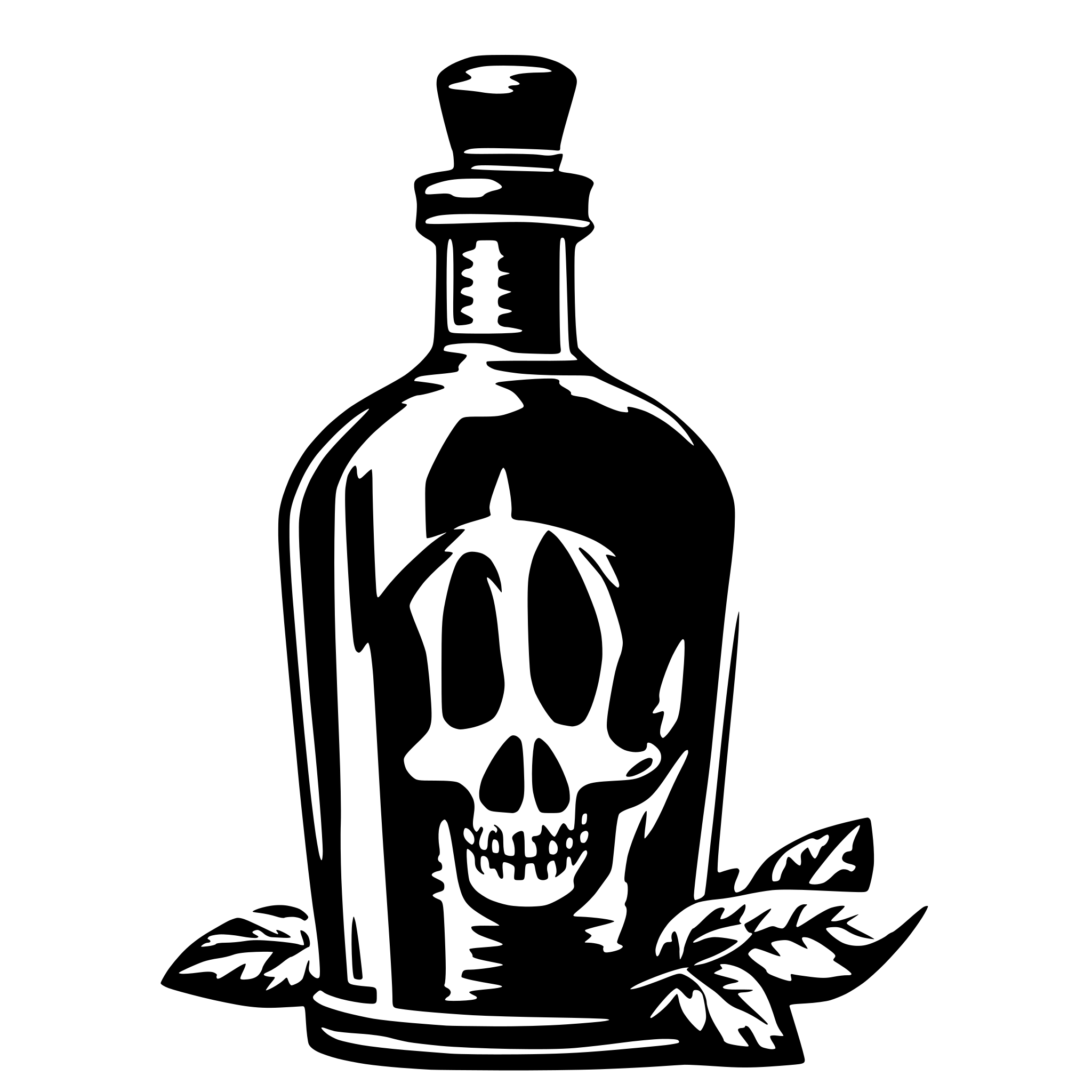AI-generated SVG of a create image about deadly poison bottle