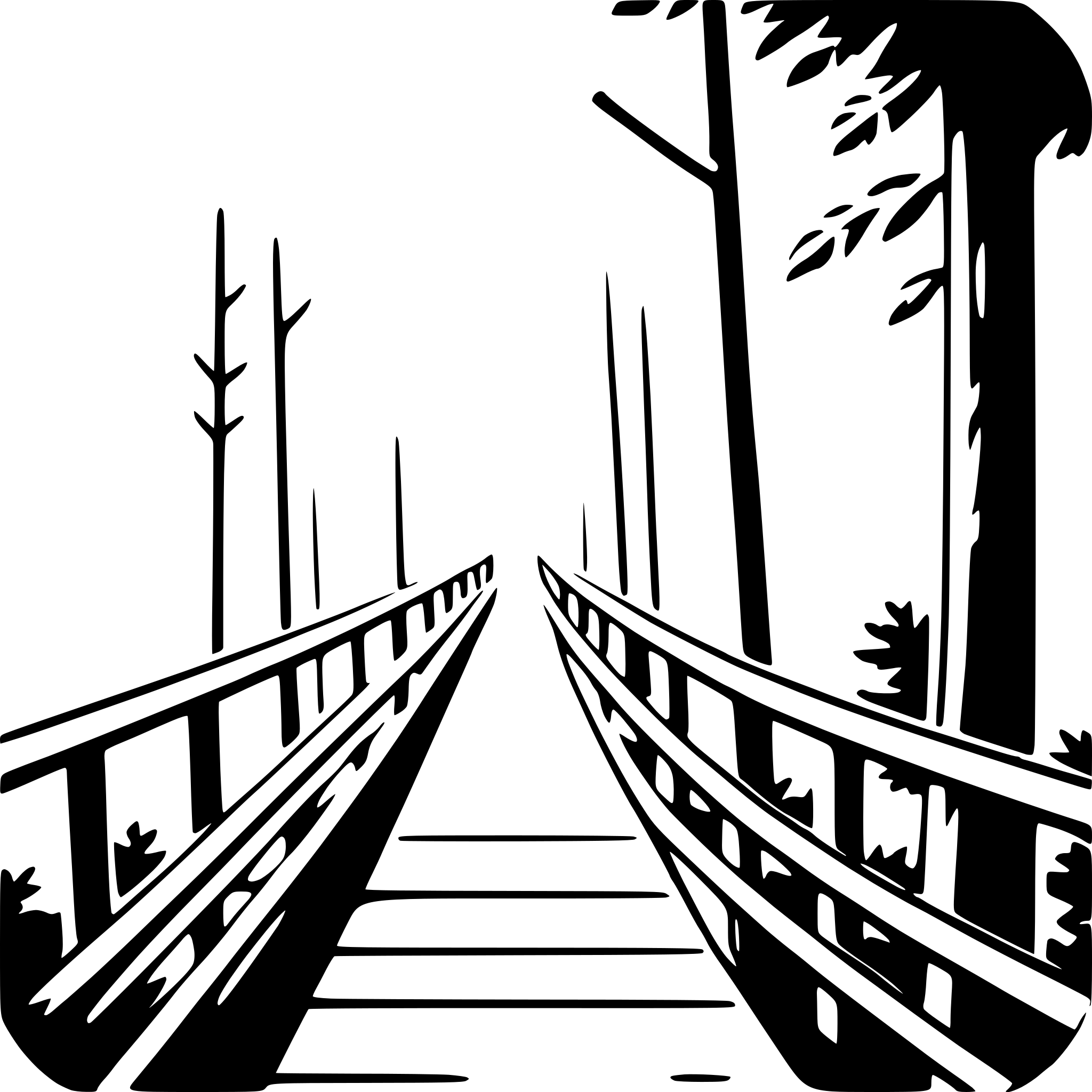 AI-generated SVG of 'forest canopy walk'