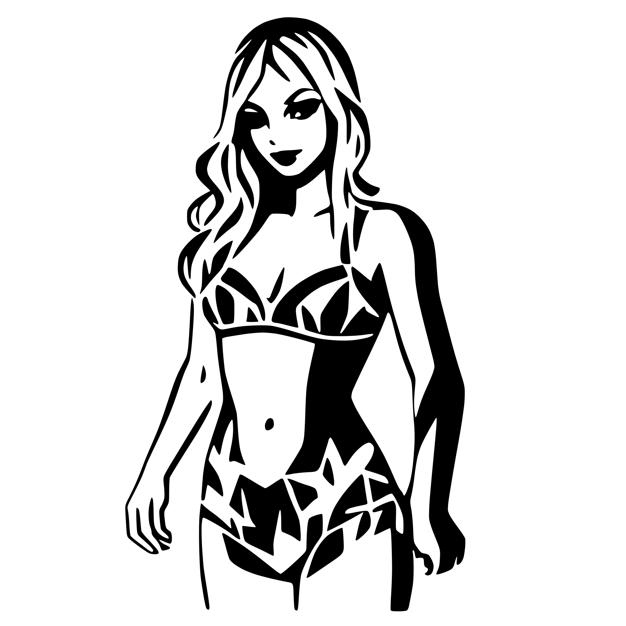 AI-generated SVG of 'Britney Spears bikini jaune'