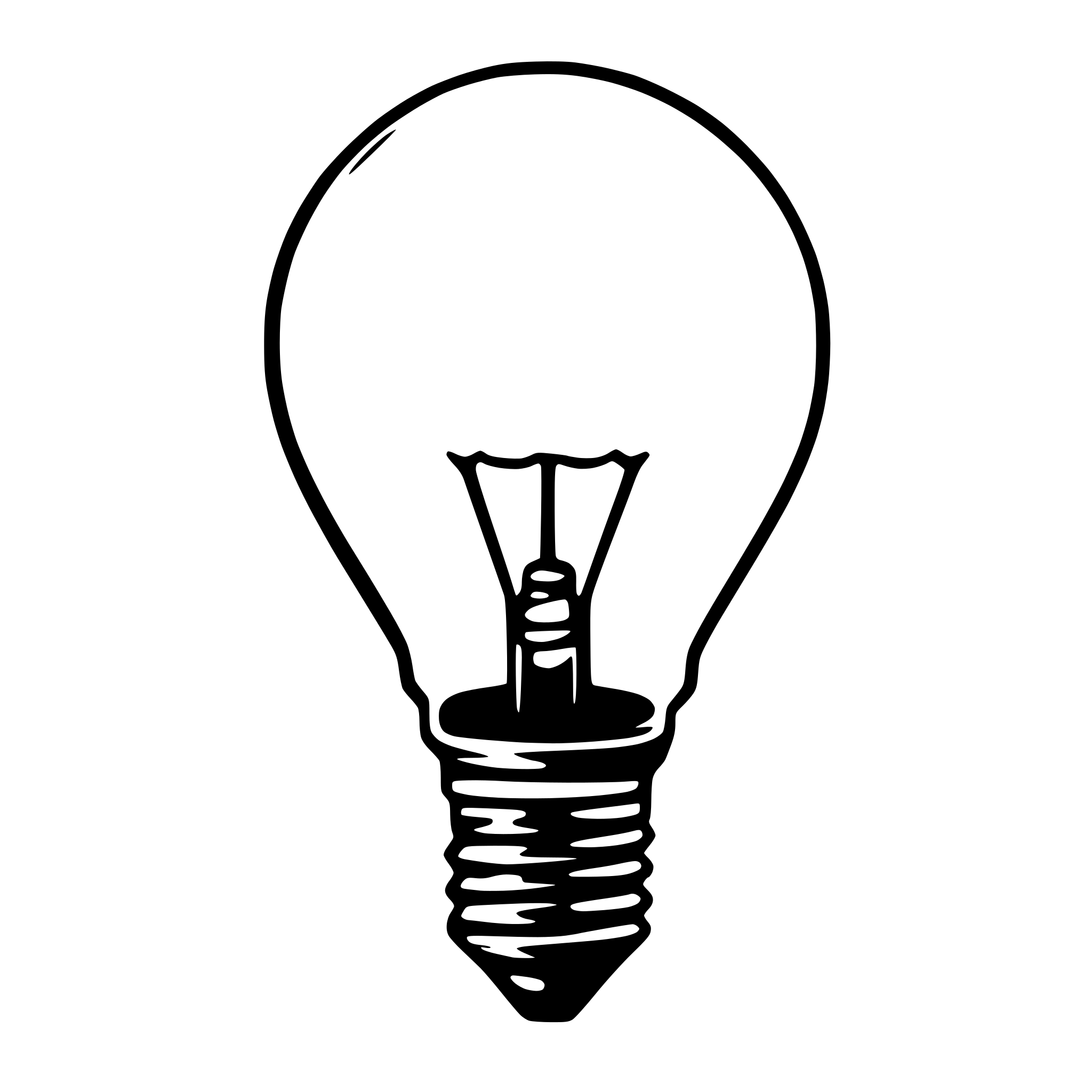 AI-generated SVG of 'a lightbulb'