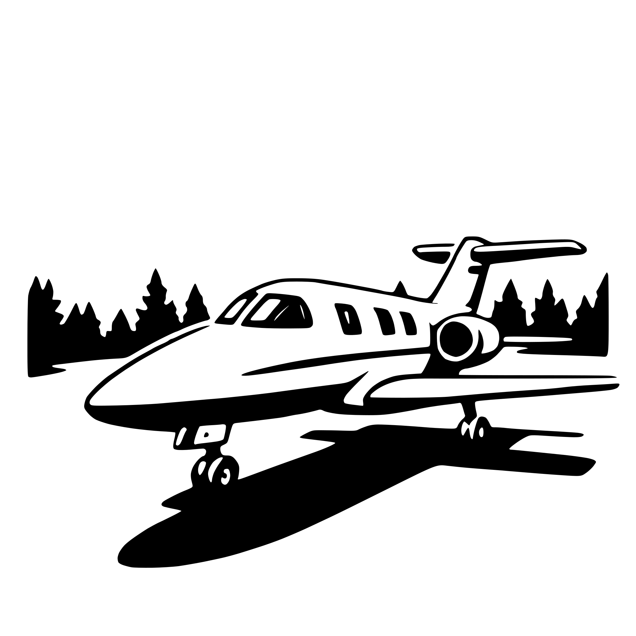 AI-generated SVG of a business jet