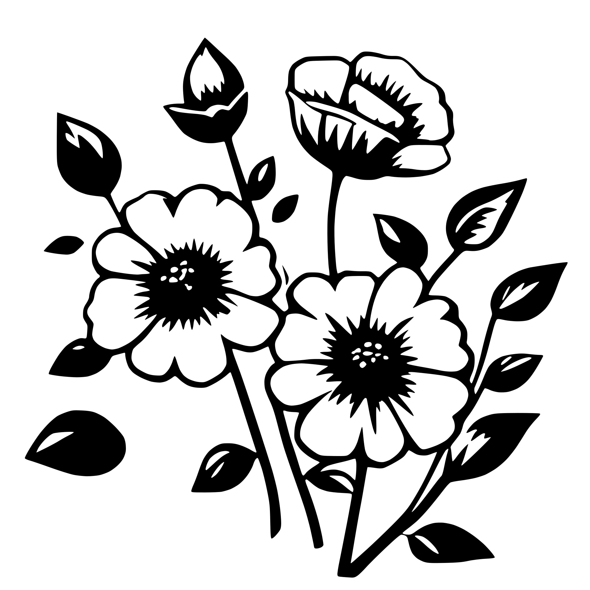 AI-generated SVG of 'Seamless Floral Pattern'
