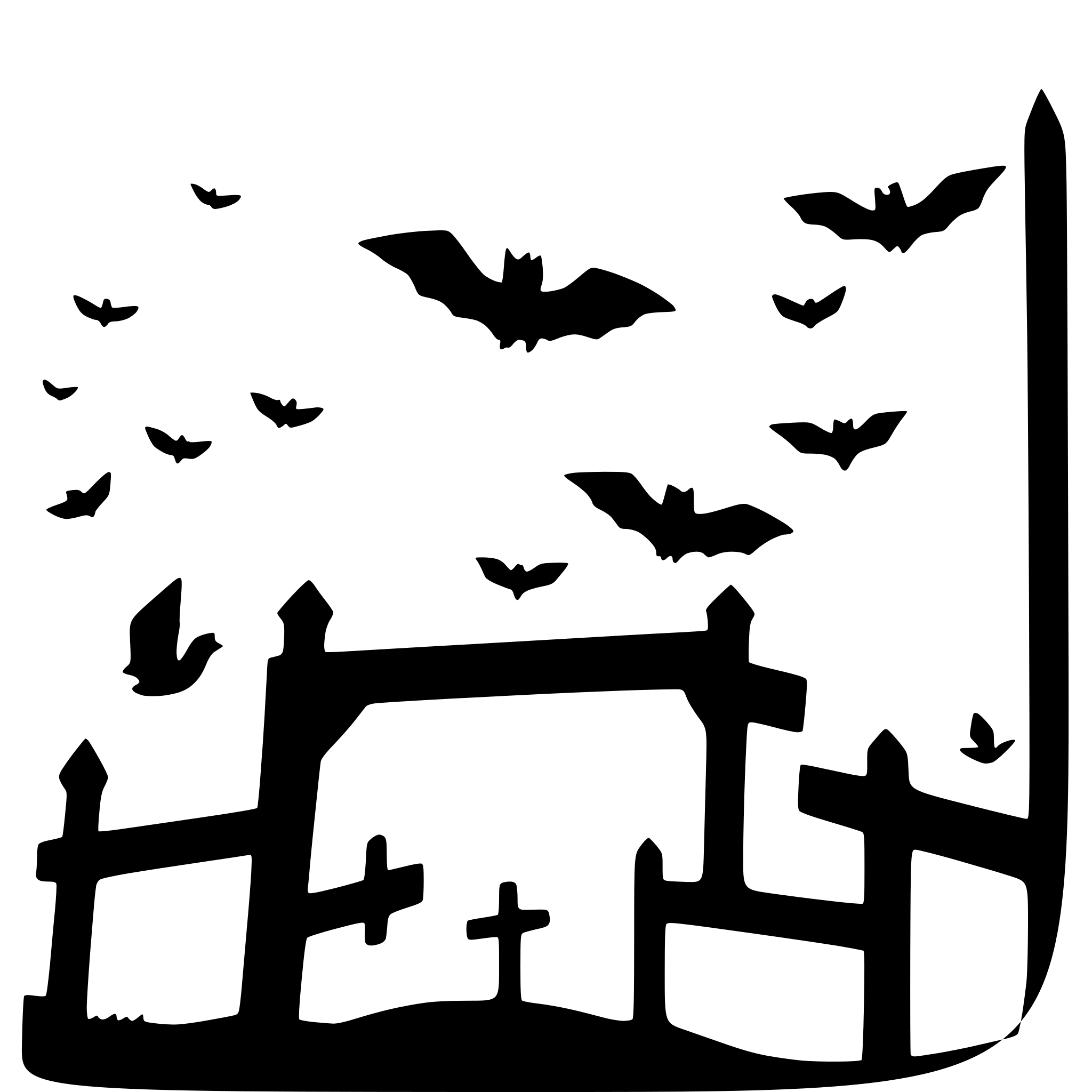 AI-generated SVG of 'bats flying over a cemetery'