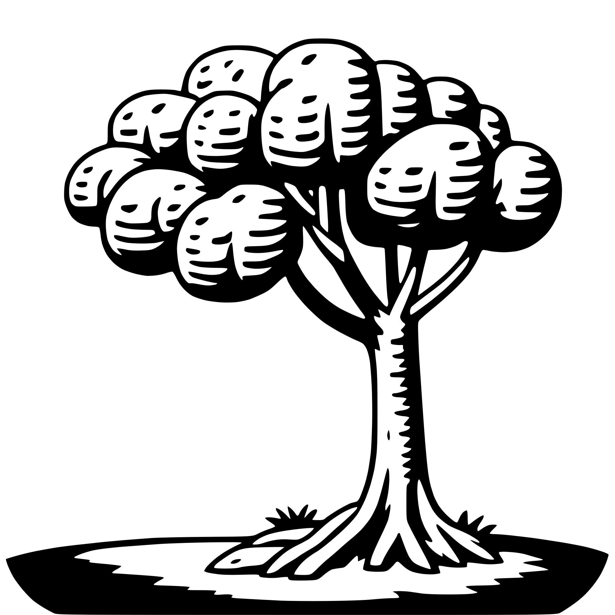 AI-generated SVG of 'tamarind tree'