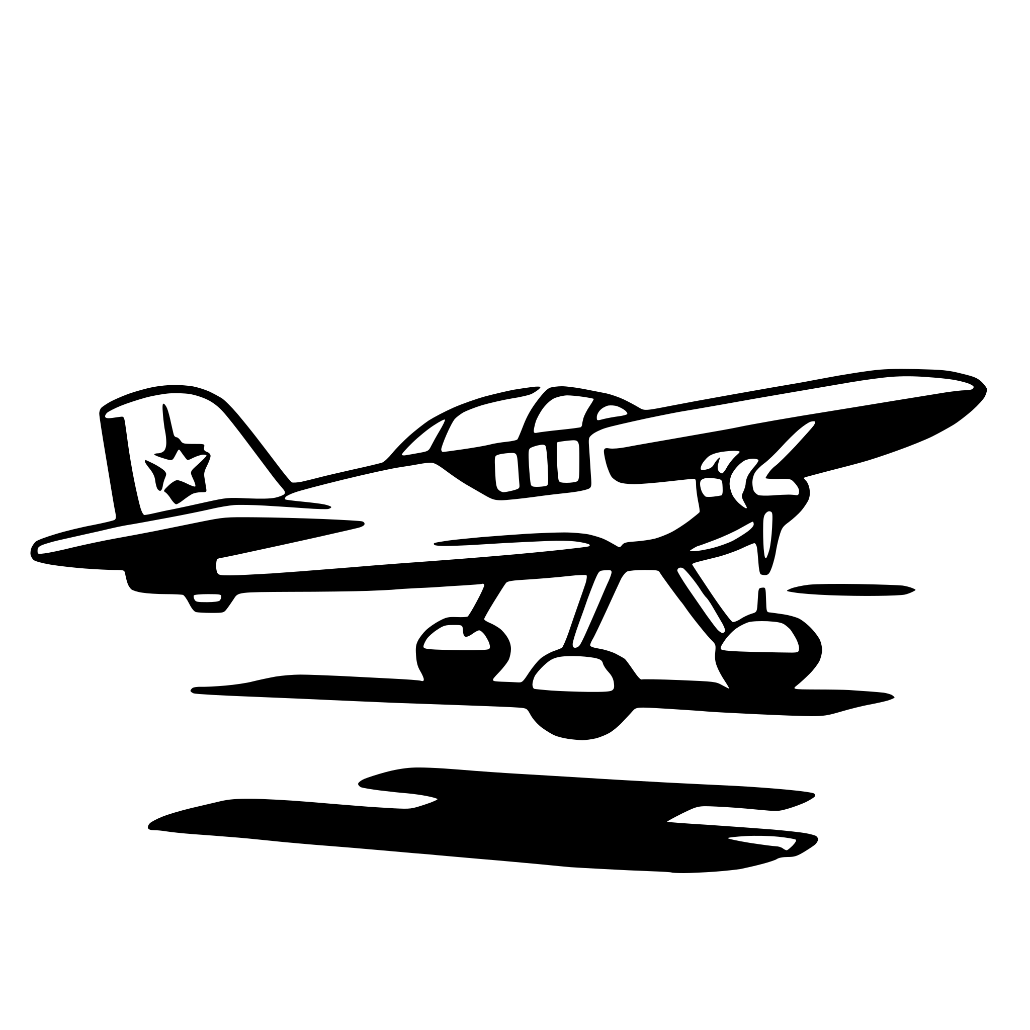 AI-generated SVG of a light aircraft