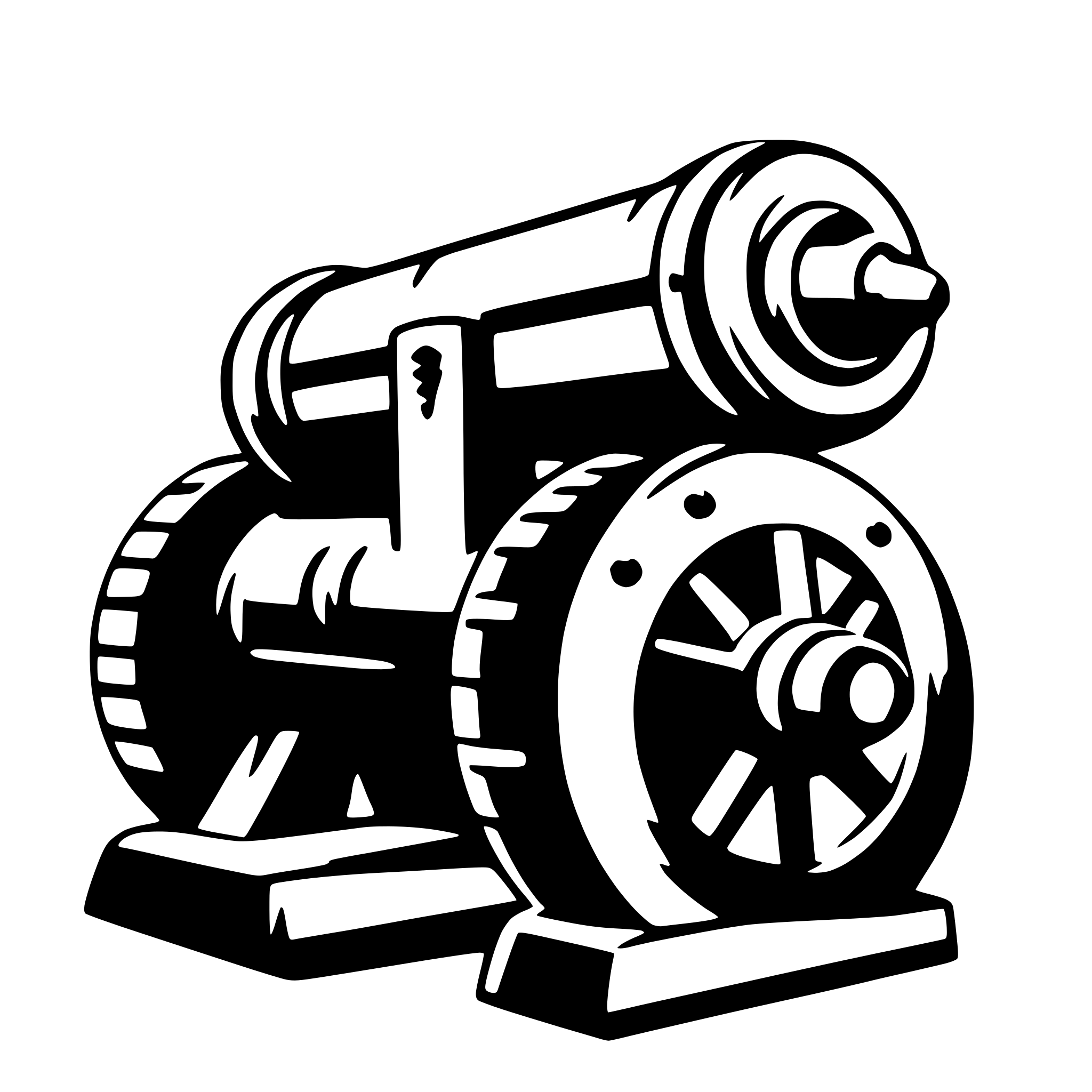 AI-generated SVG of a cannon