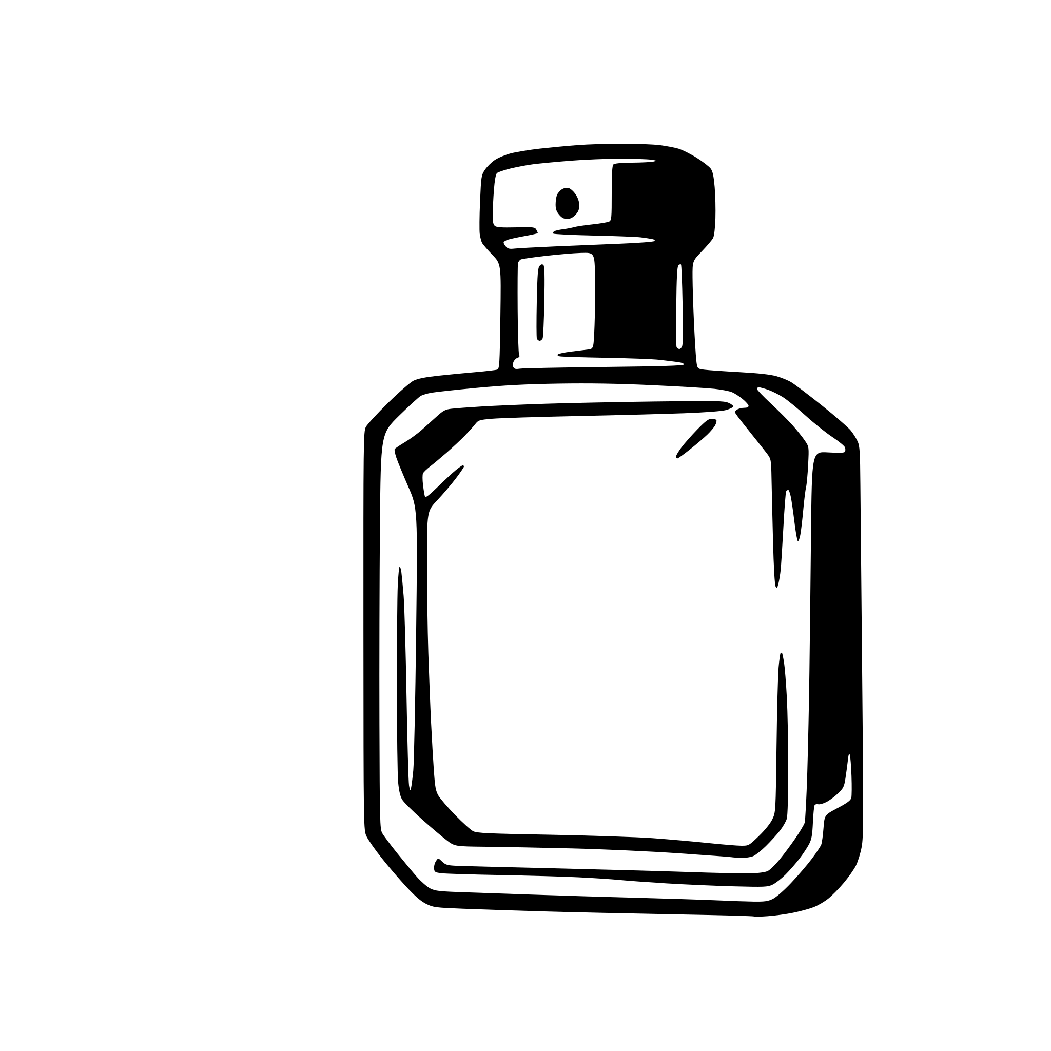 AI-generated SVG of a A broken, destroyed perfume bottle