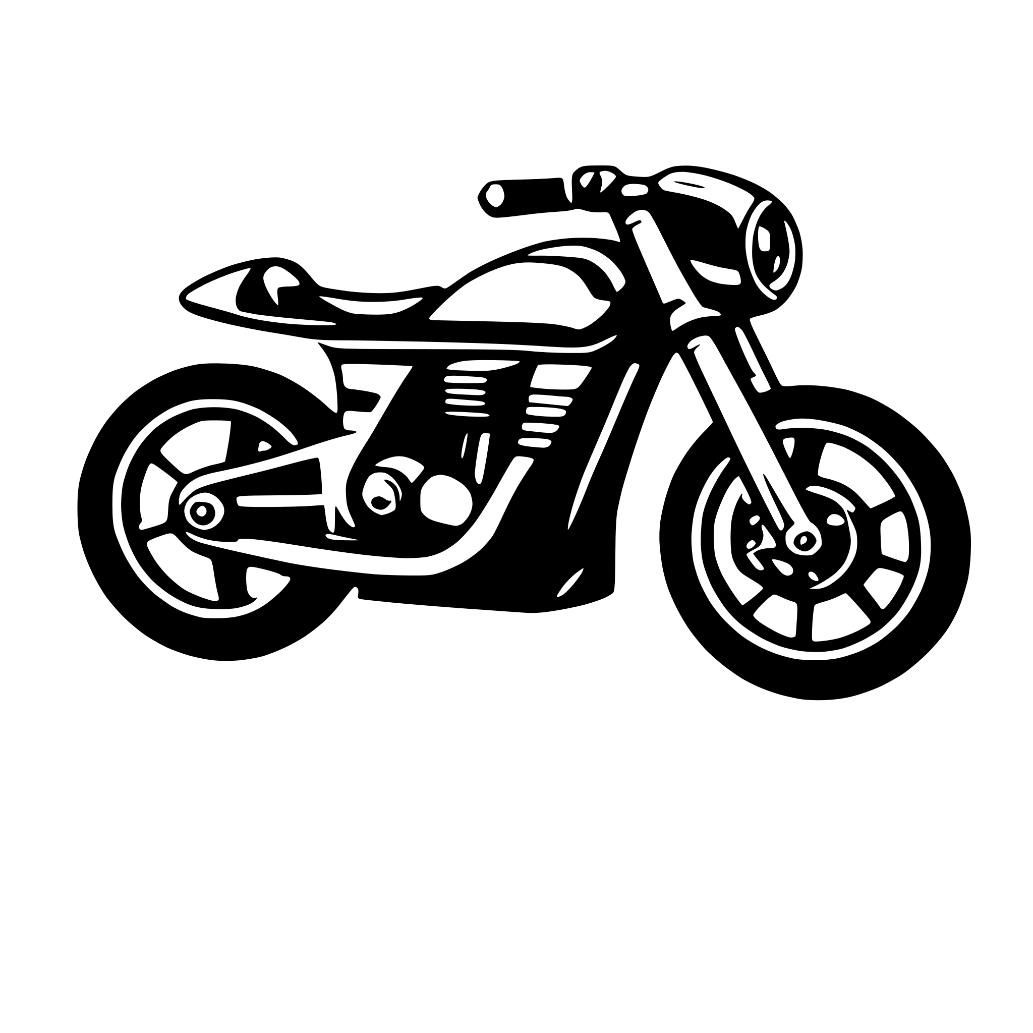 AI-generated SVG of 'sporty pocket bike'