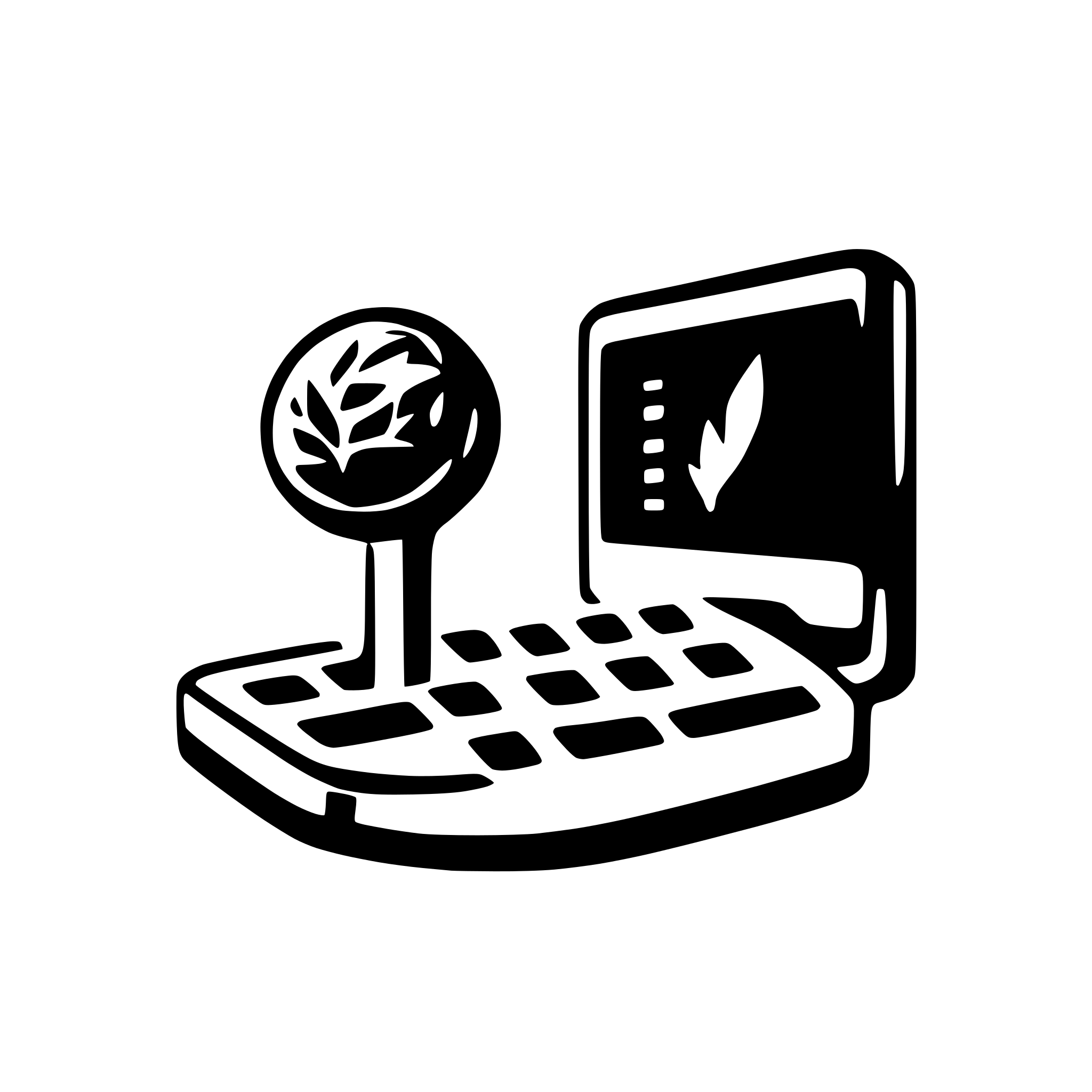 AI-generated SVG of 'keyboard and microphone'