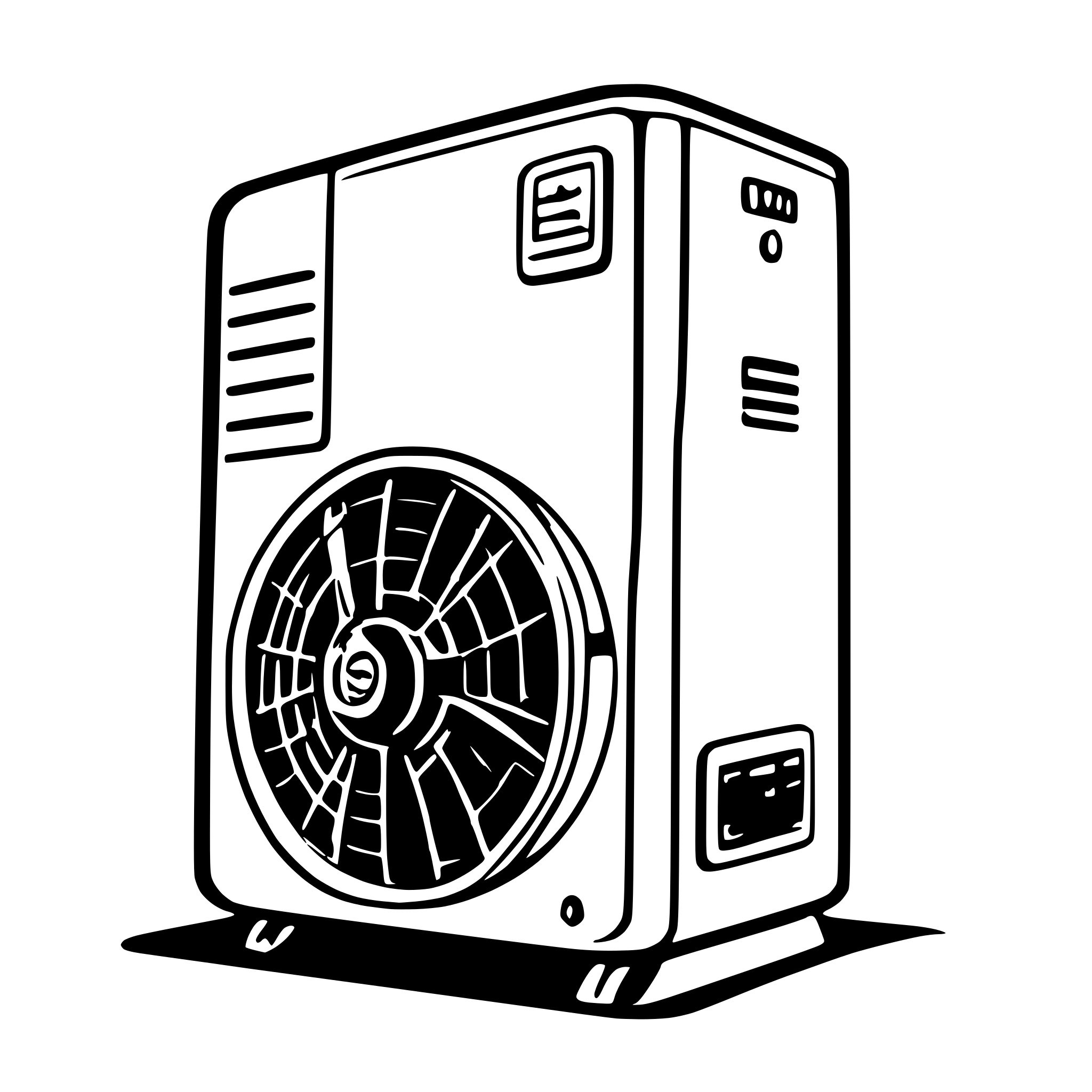 AI-generated SVG of 'HVAC HEAT PUMP'