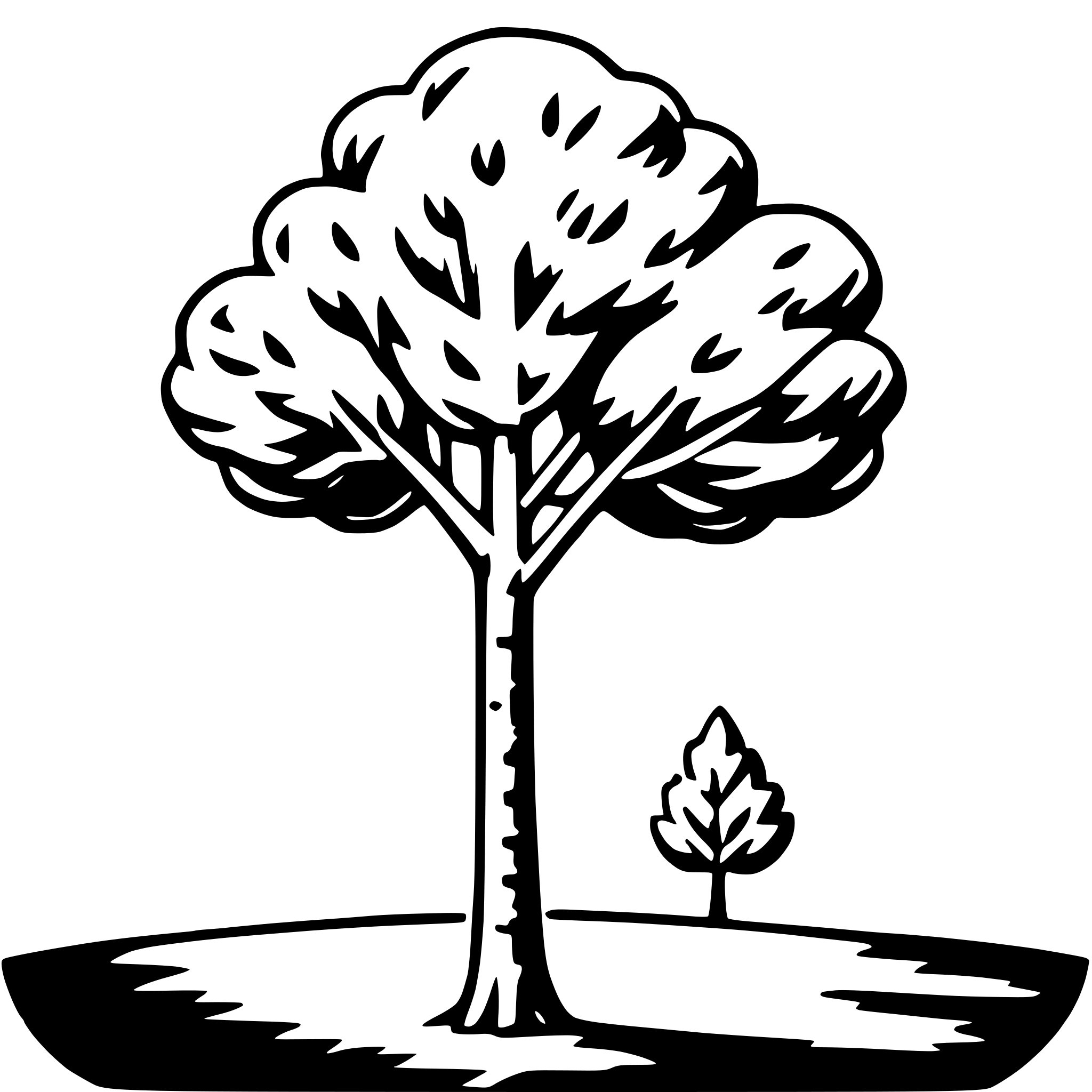 AI-generated SVG of a poplar tree