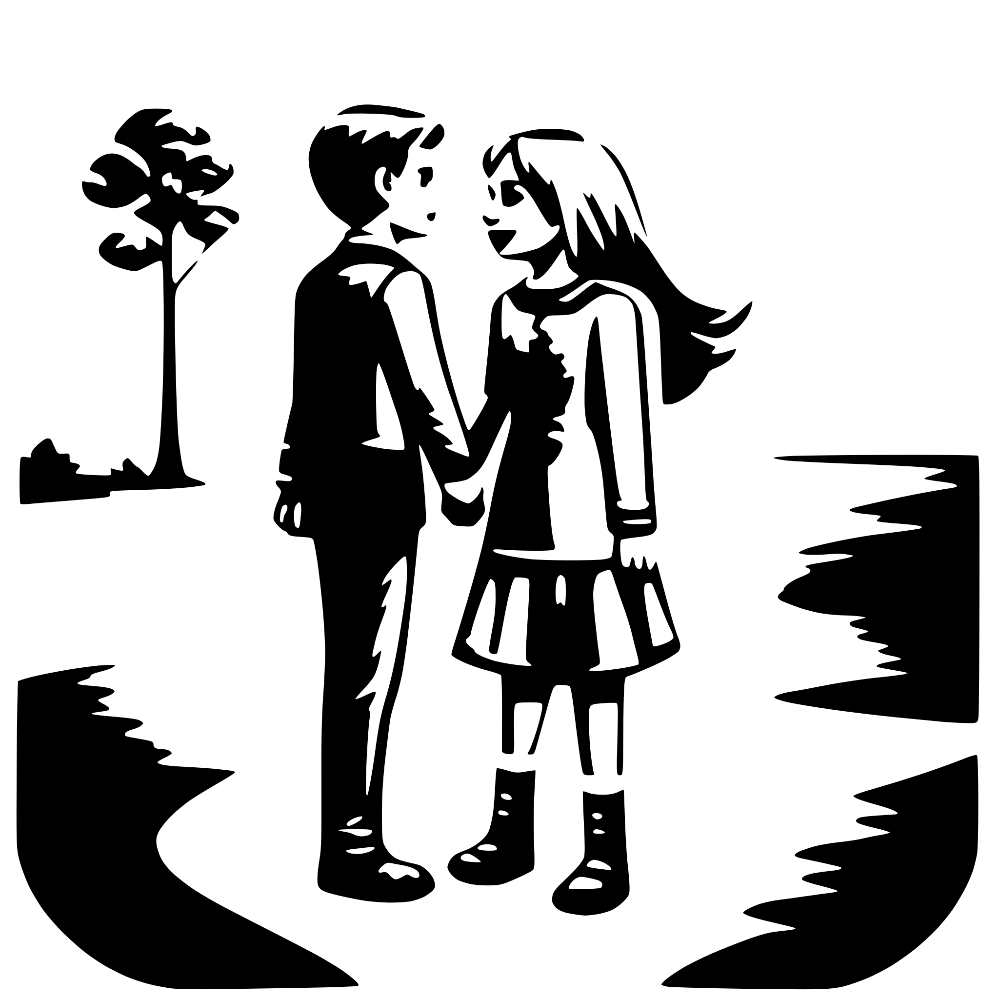 AI-generated SVG of a saying goodbye