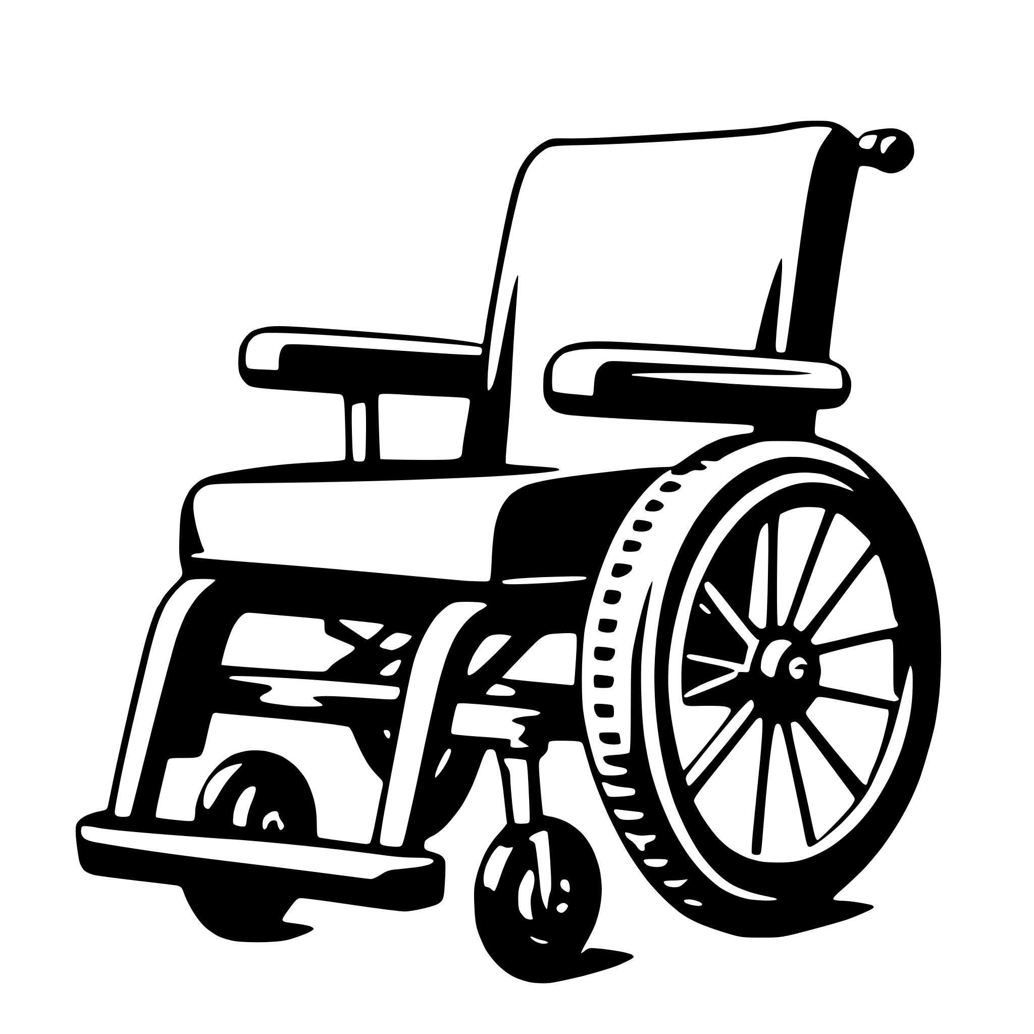 AI-generated SVG of a wheelchair