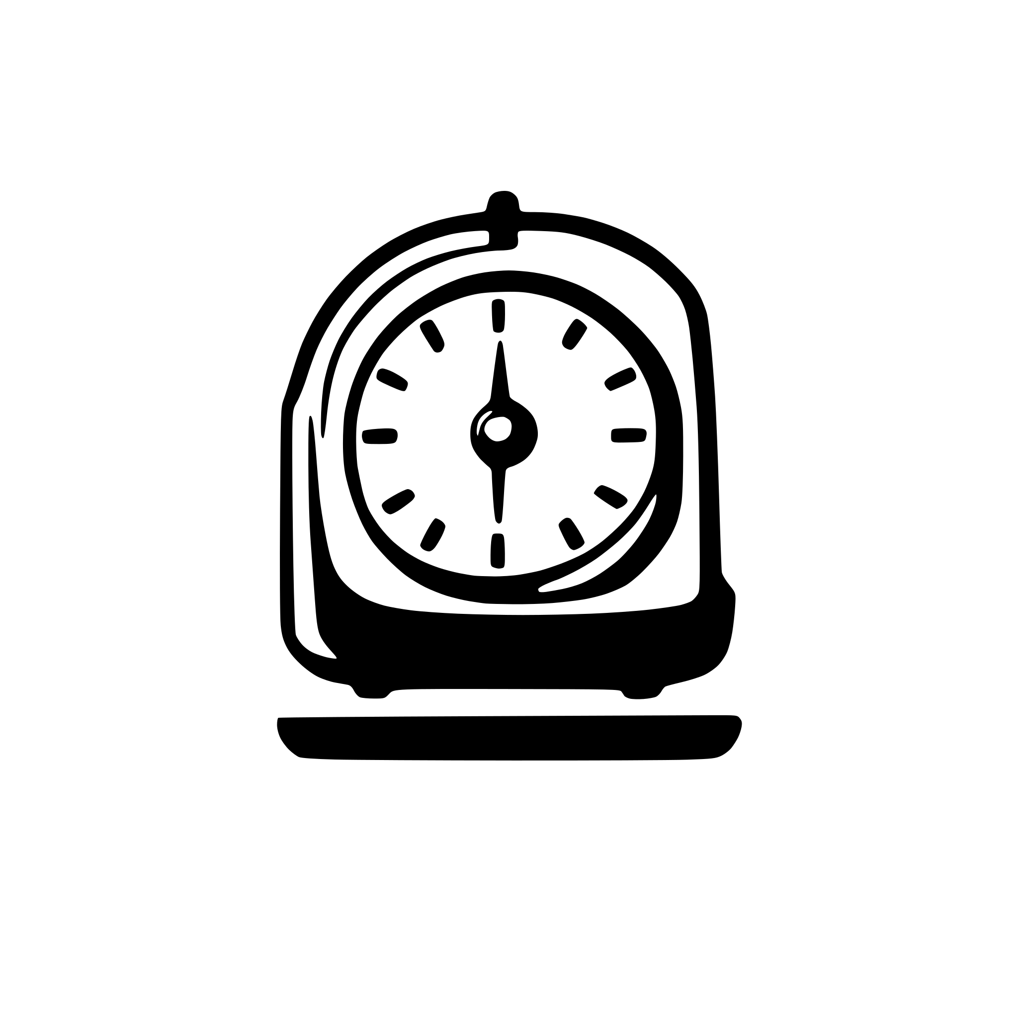 AI-generated SVG of a Create a minimalist vector icon of a Geneva TPG tram merged with a clock. The tram should be in TPG's signature orange color (#FF6600) with a clean, modern design. The clock face should be cleverly integrated into the front window of the tram. The design should be simple enough to work as a favicon while maintaining recognizable details. The tram should be viewed from a slight side angle, with geometric shapes and clean lines. The clock hands should be set to 3:00 for maximum clarity. Include su