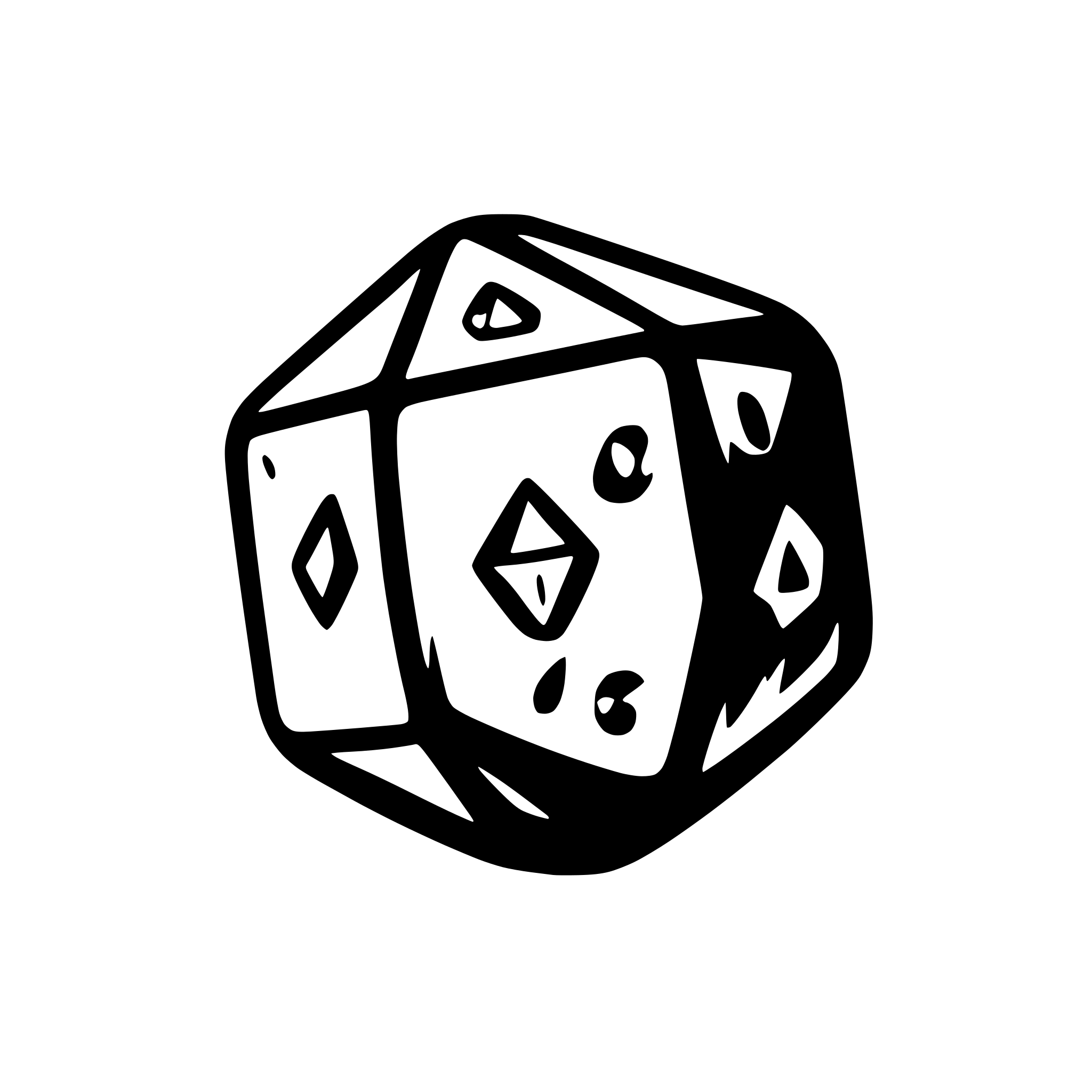 AI-generated SVG of 'd20'