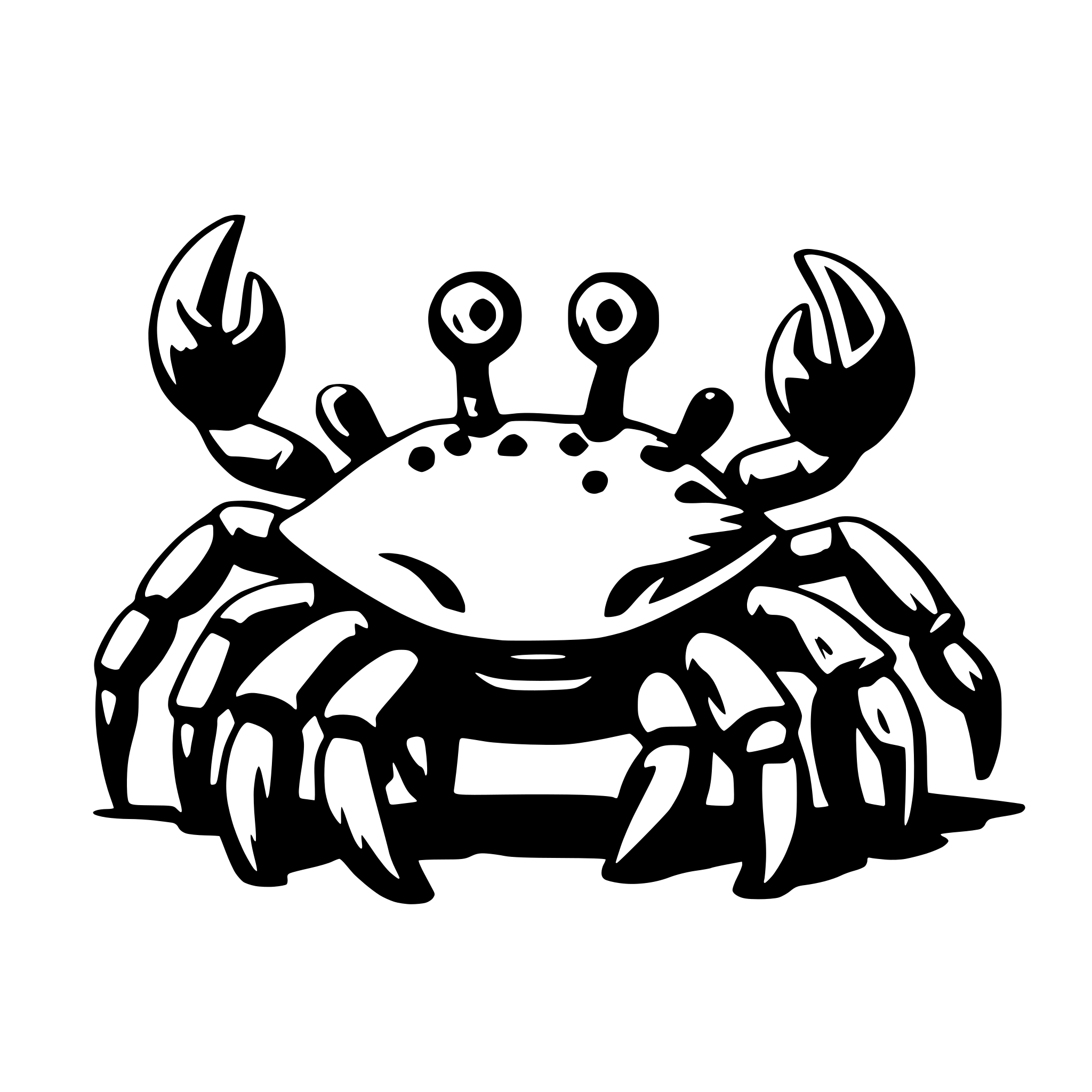 AI-generated SVG of a crabs