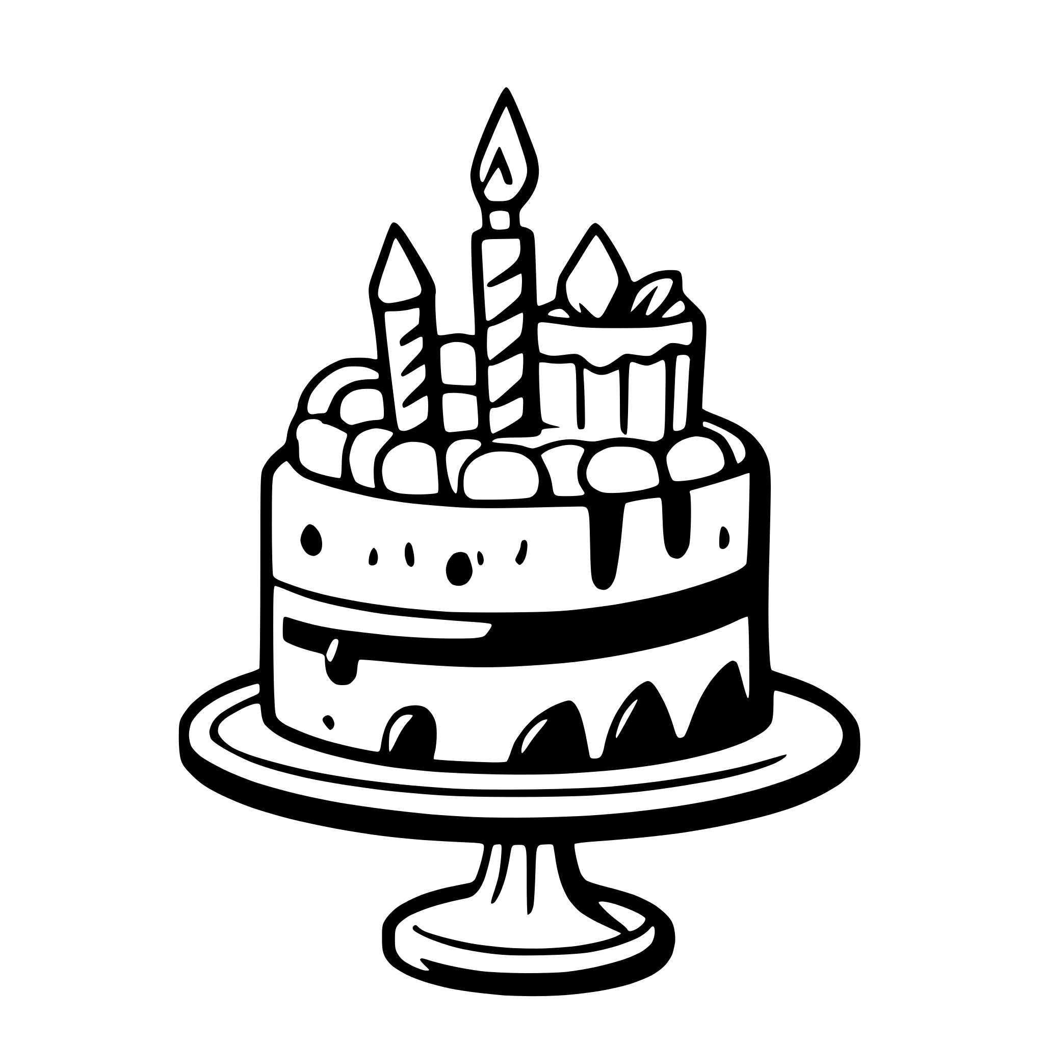 AI-generated SVG of 'birthday cake'