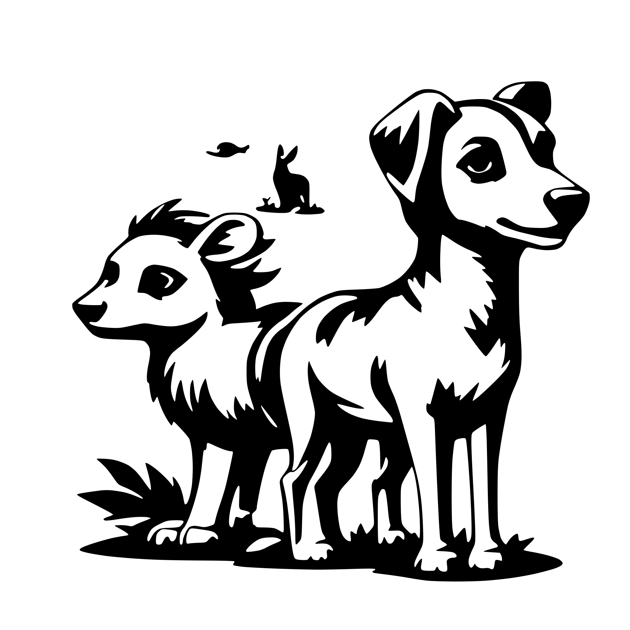 AI-generated SVG of 'a set of animal assets'
