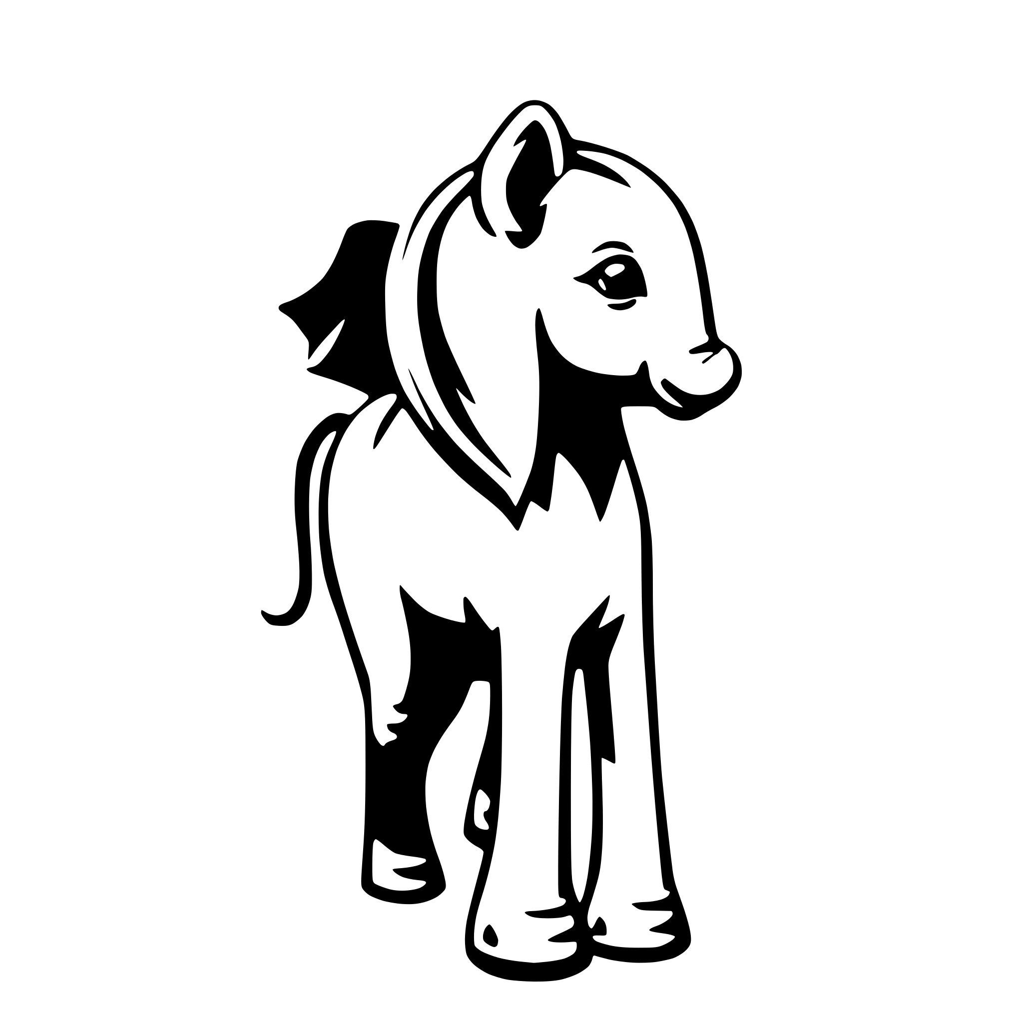 AI-generated SVG of a cute unicorn elephant