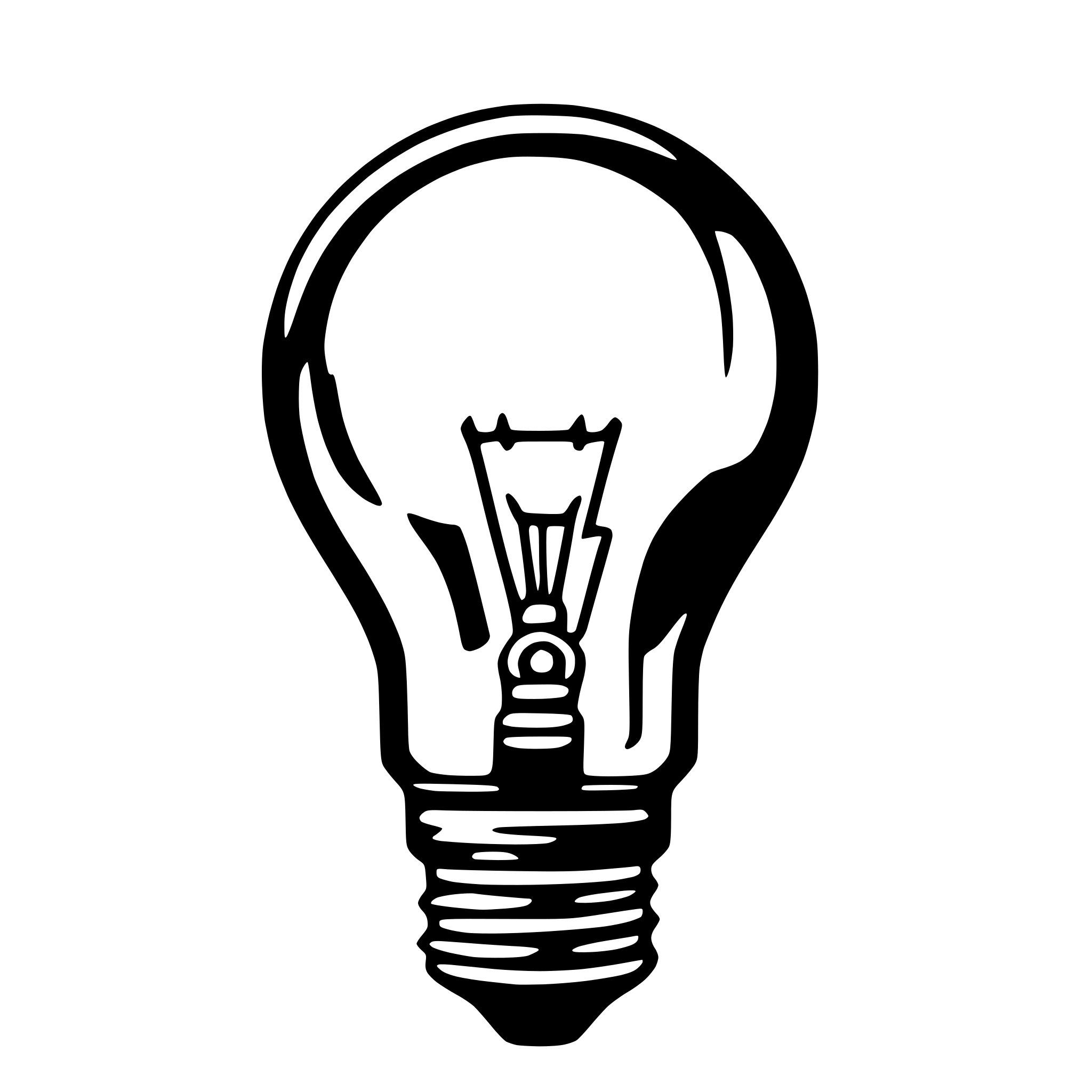 AI-generated SVG of 'light bulb'