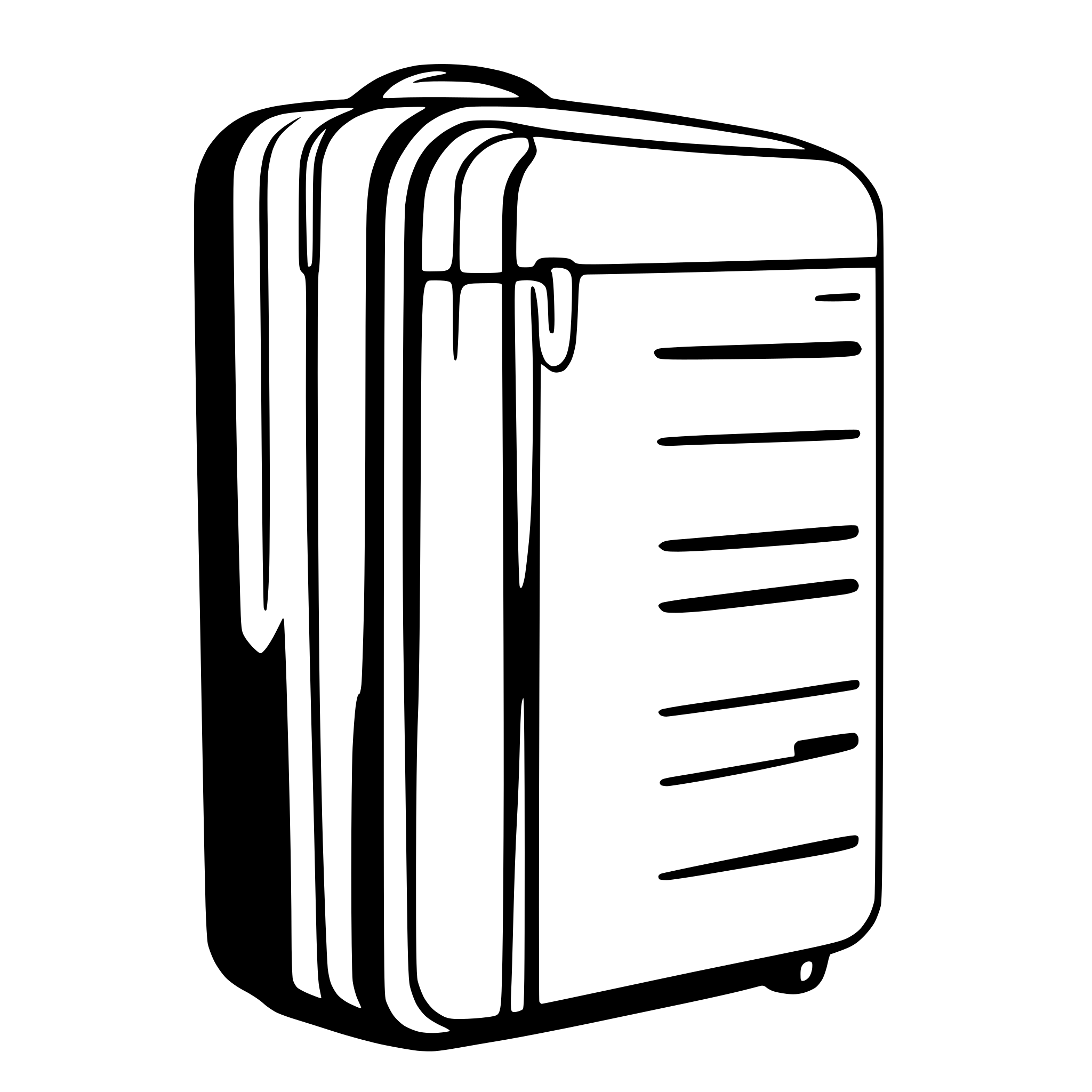AI-generated SVG of a single locker outline line drawing simple