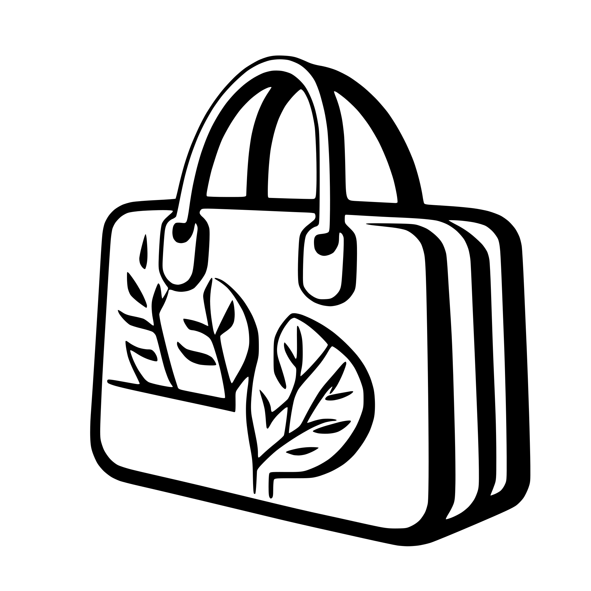 AI-generated SVG of 'work bag minimalist'