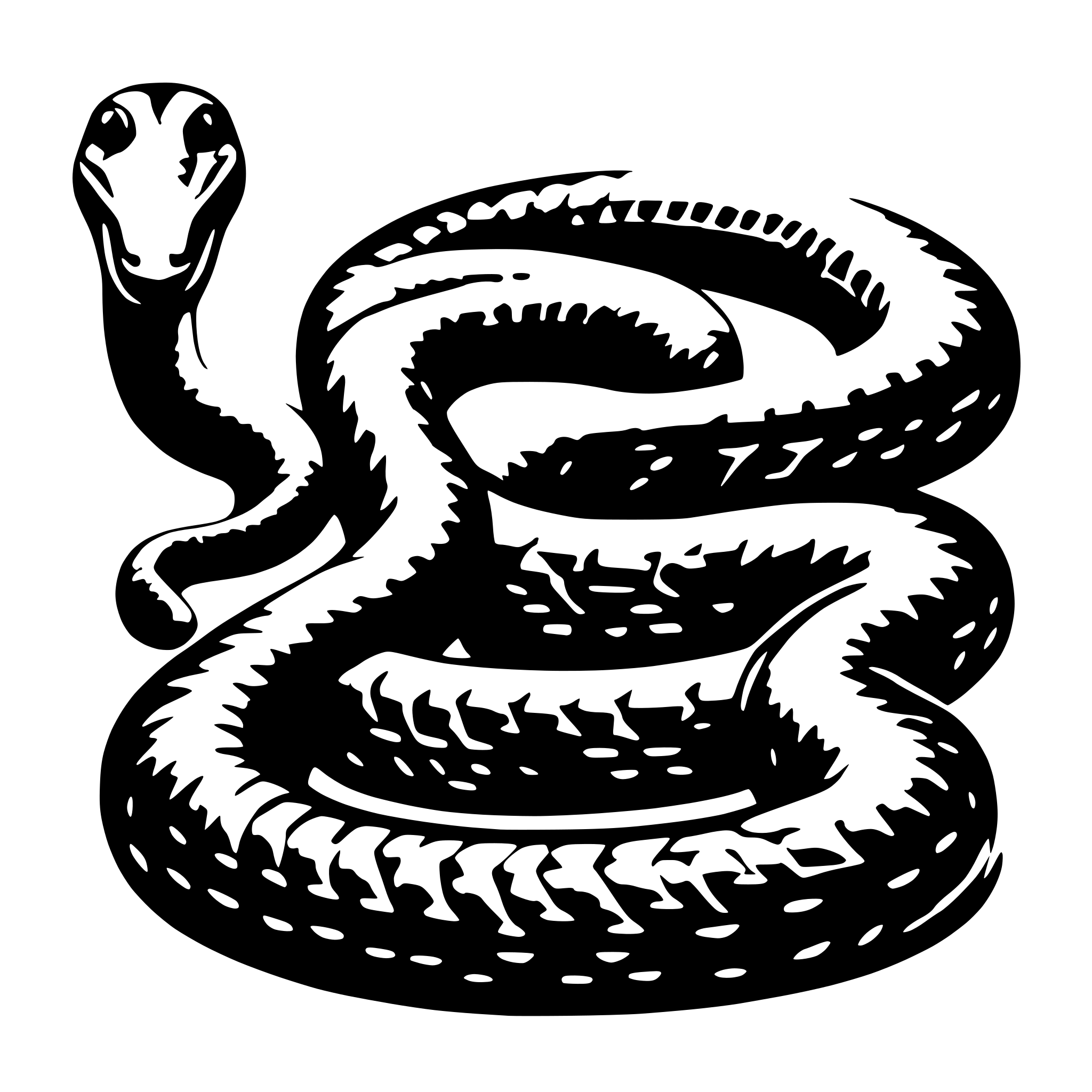 AI-generated SVG of 'medicine snake'