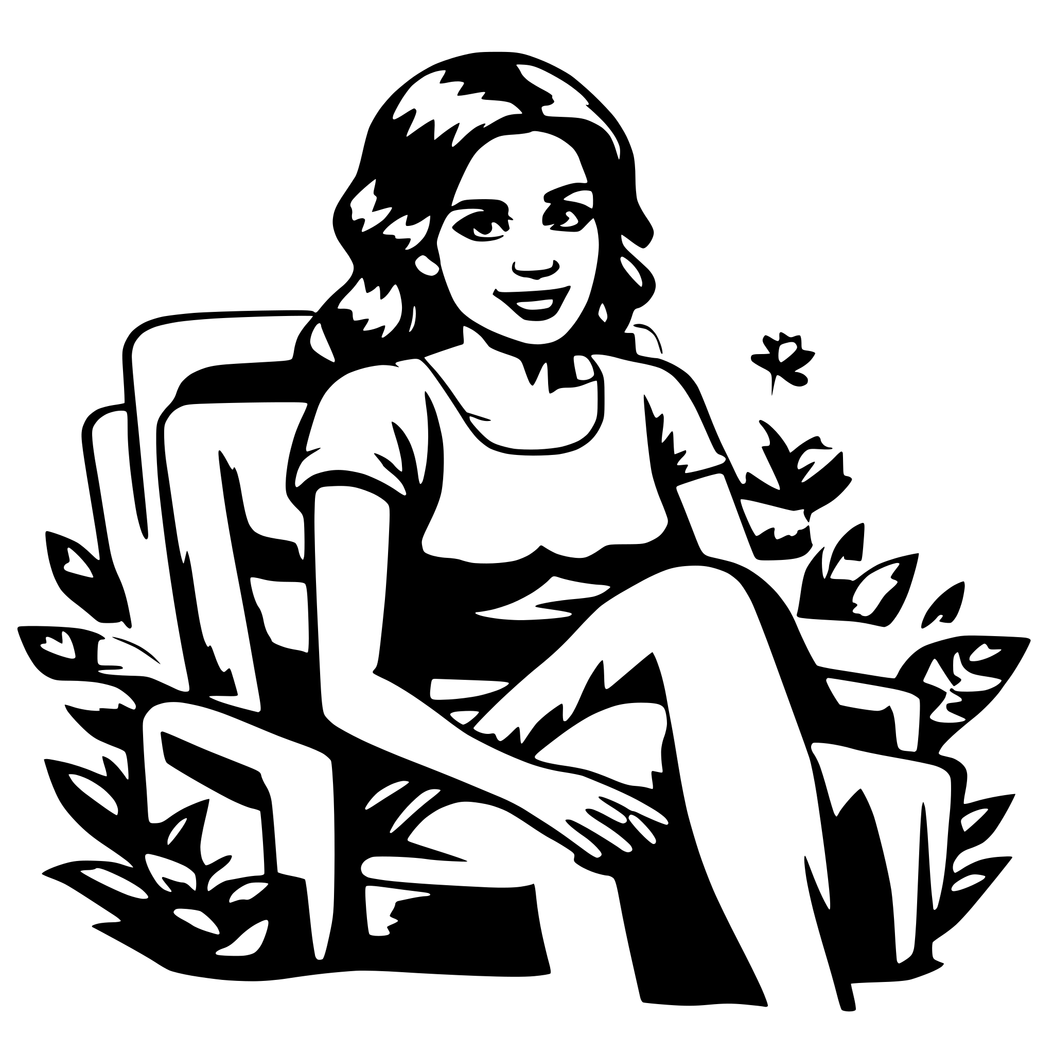 AI-generated SVG of 'mothers day sit back relax'