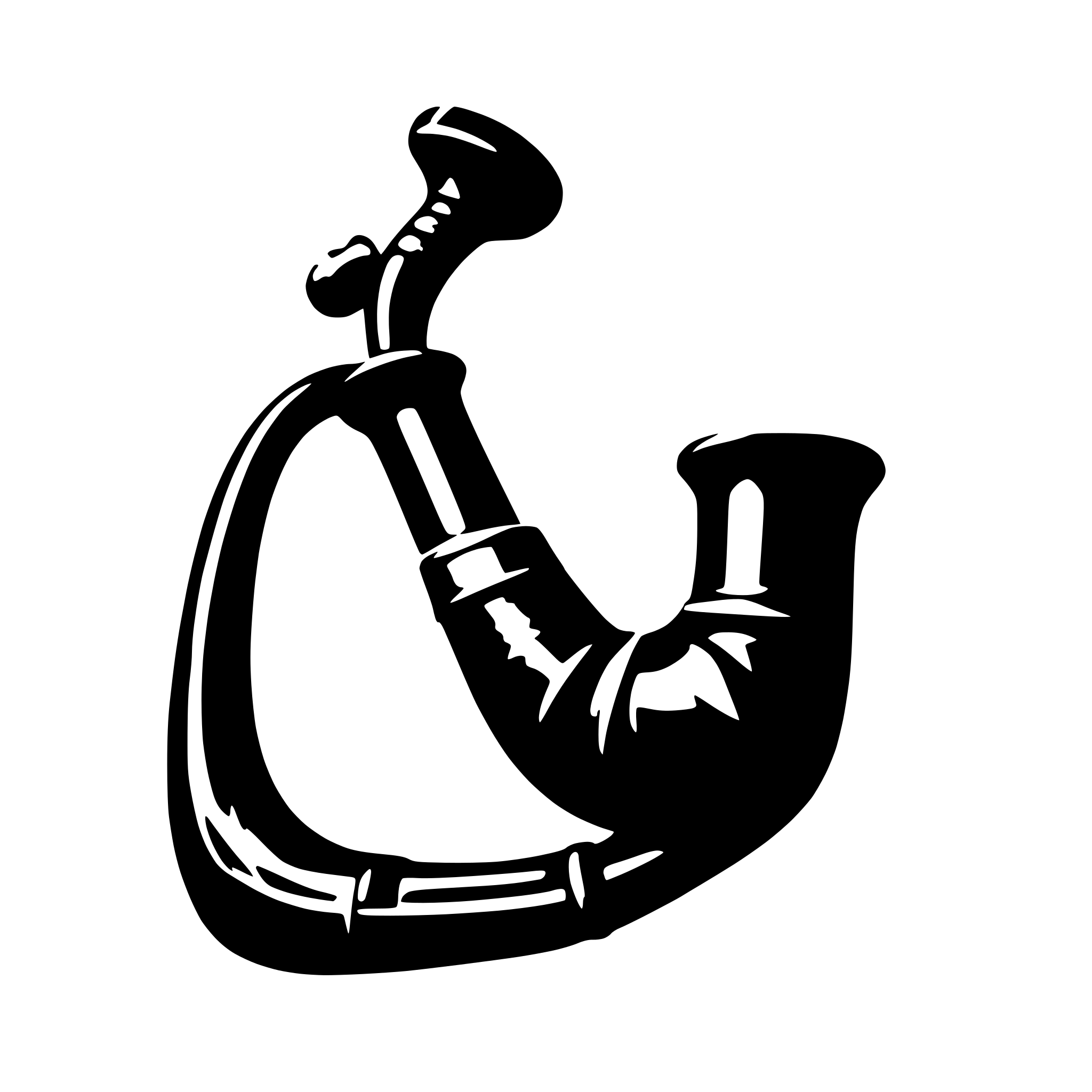 AI-generated SVG of 'tobacco pipe with smoke'