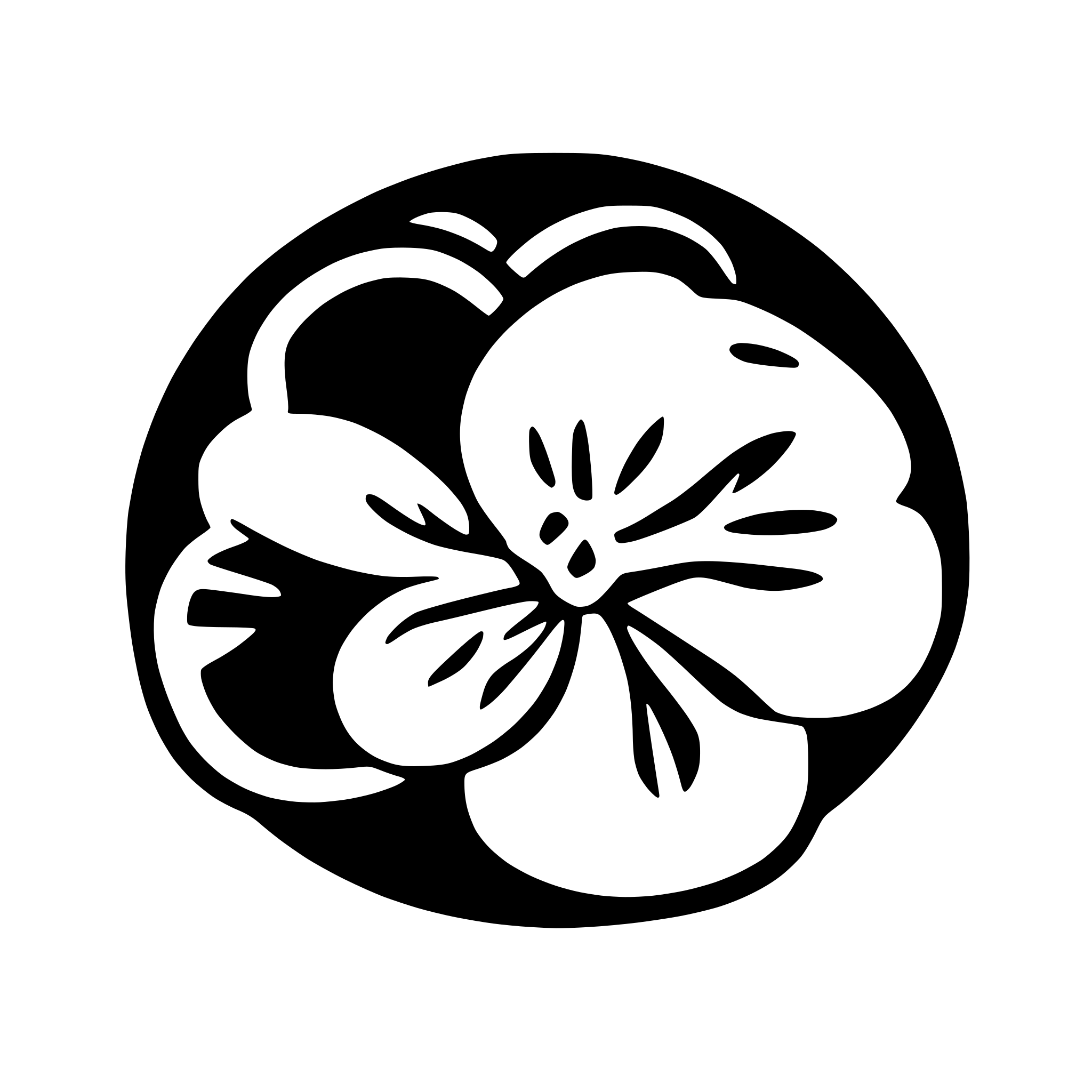 AI-generated SVG of 'african violet saintpaulia blossom'