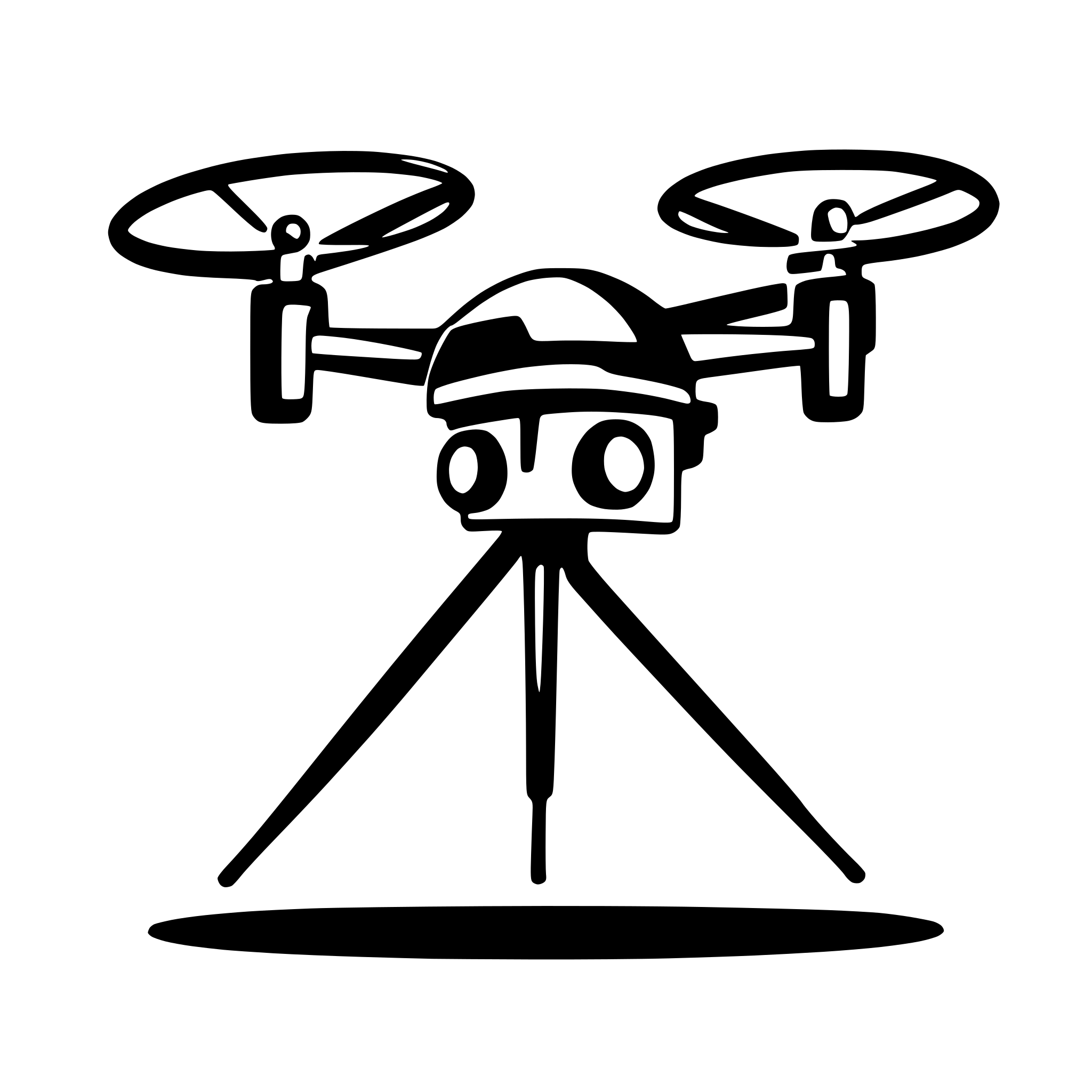 AI-generated SVG of a Generate an icon that is used in a scientific publication that shows a drone for 6G research