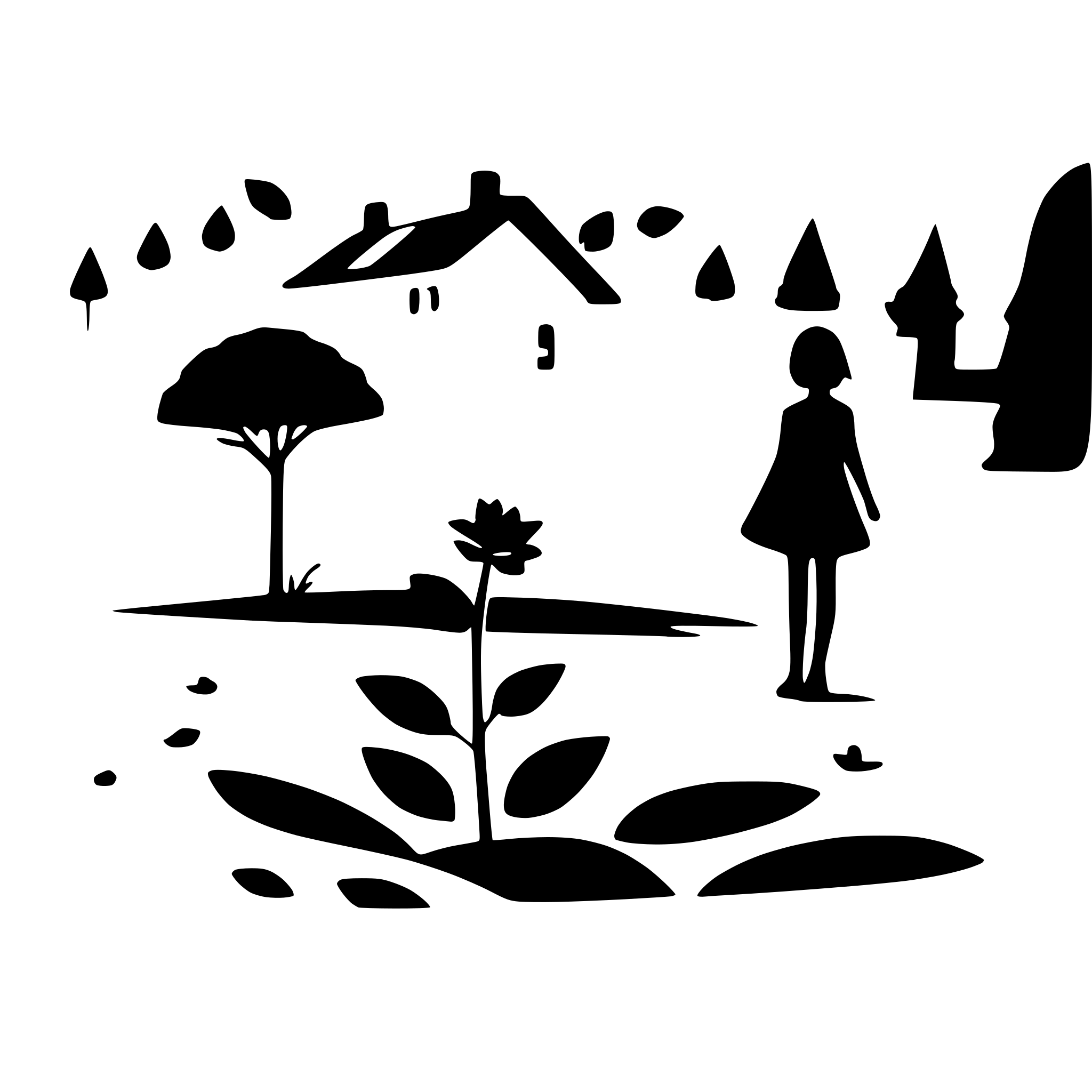 AI-generated SVG of a remove flowers from foreground
