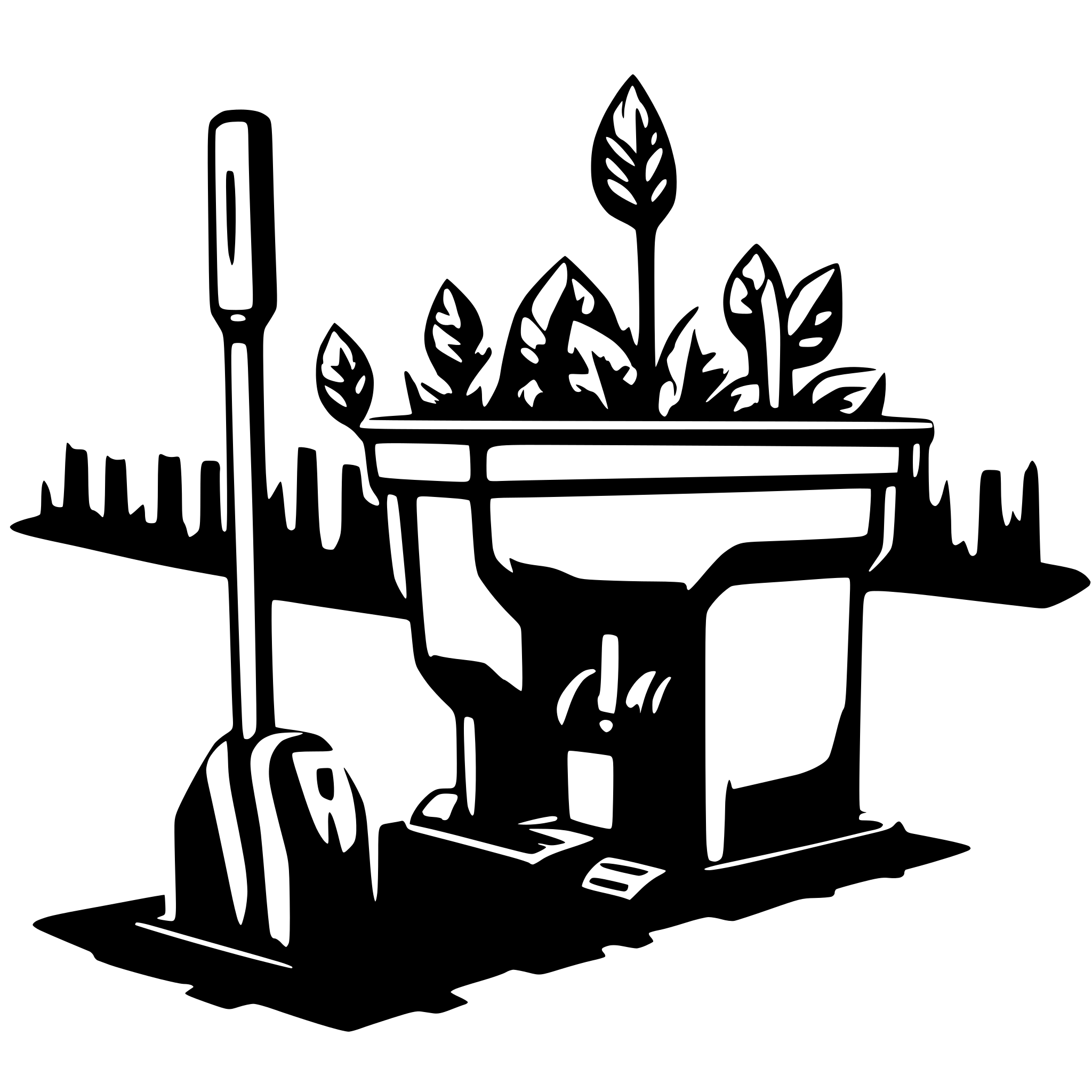 AI-generated SVG of a equipment sowing