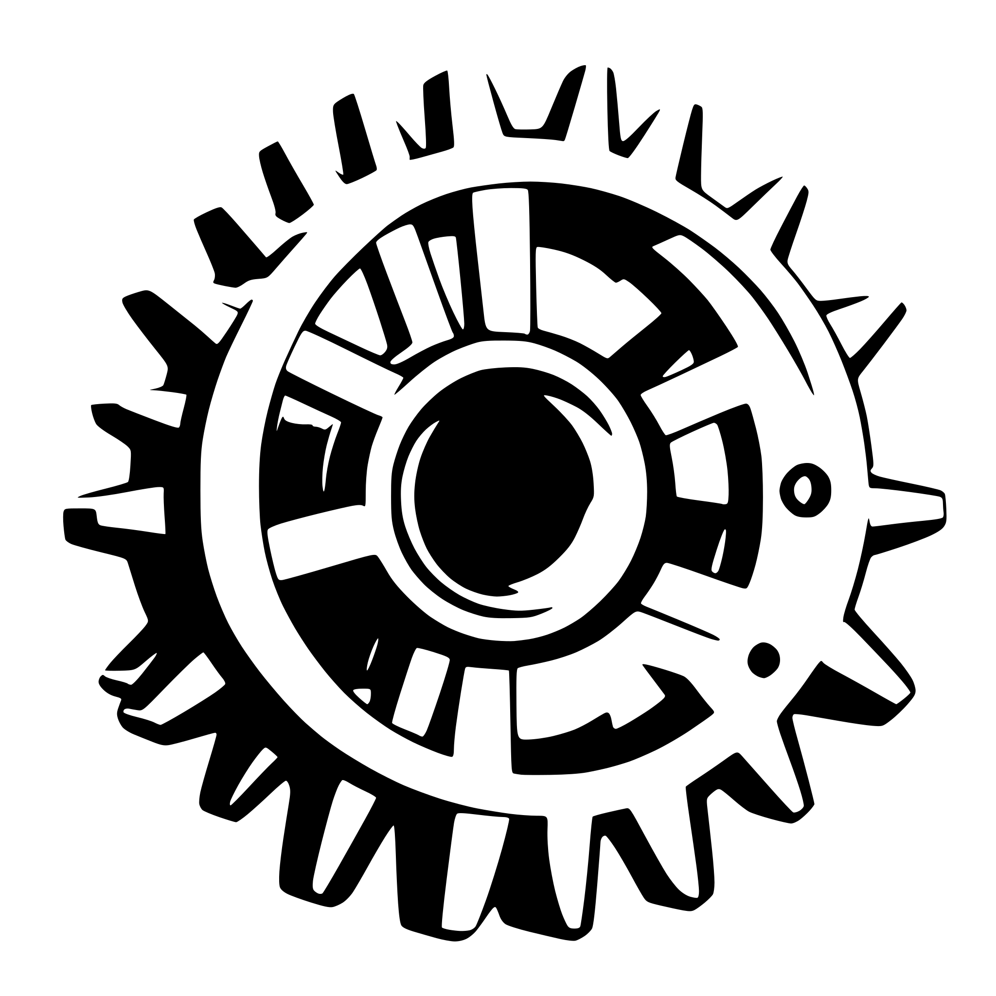 AI-generated SVG of a a simple outline of a gear icon
