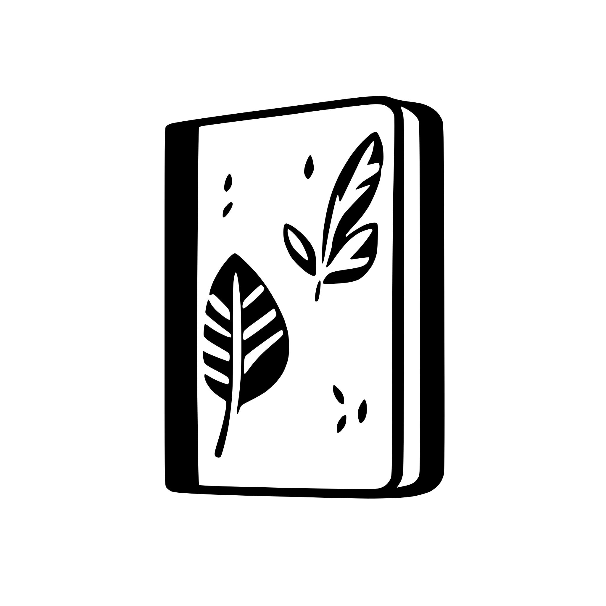 AI-generated SVG of a side-view of bluerprint journal