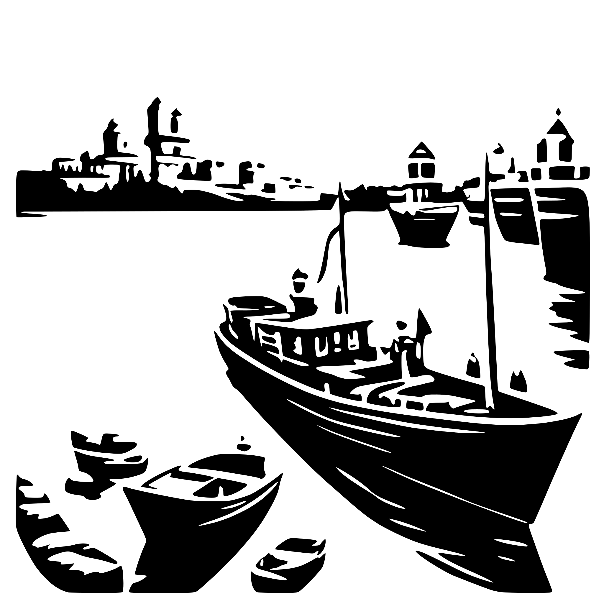 AI-generated SVG of 'boats viewing ghats and arti'